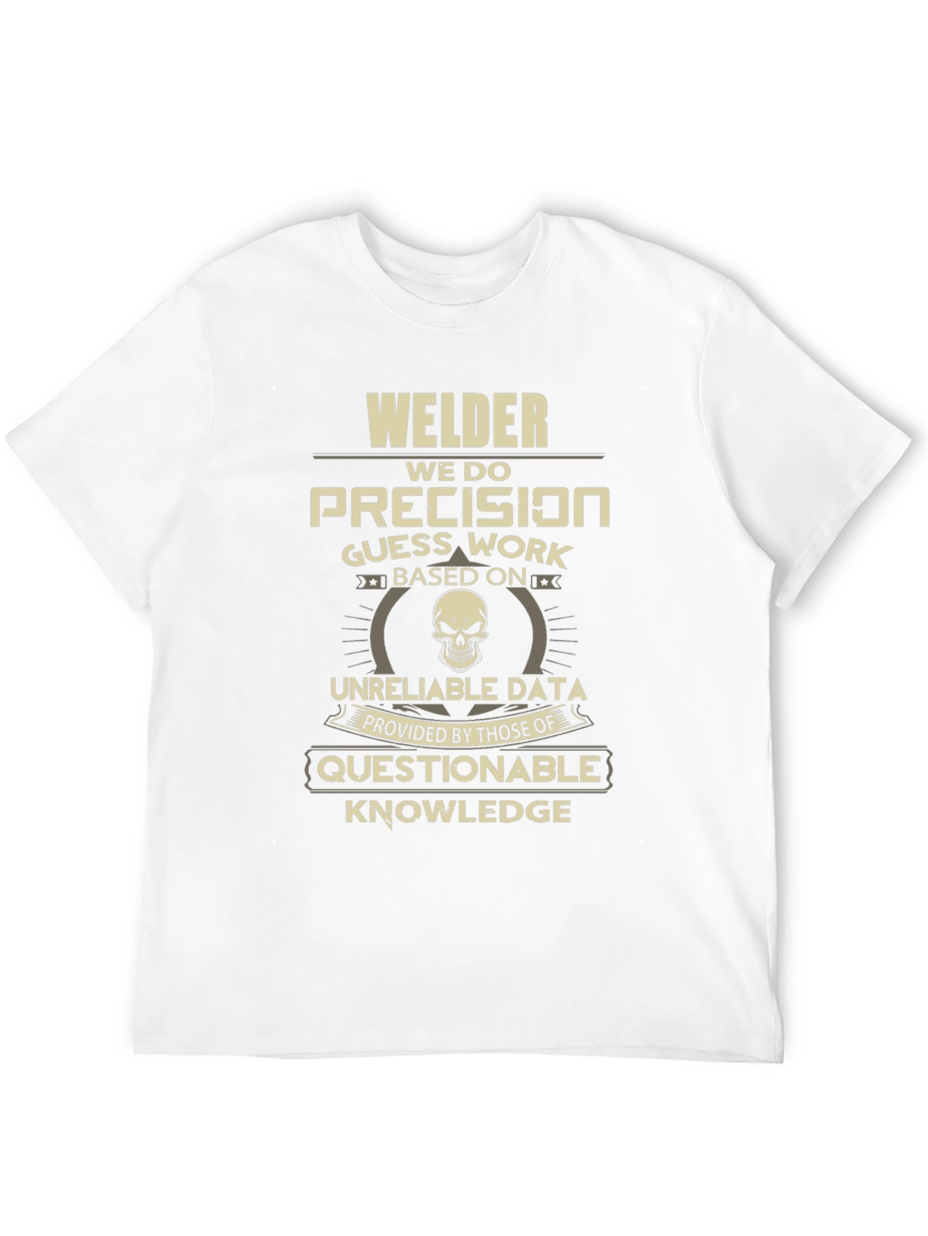 Black Welder Precision T-Shirt - Funny Welder Tee view 12