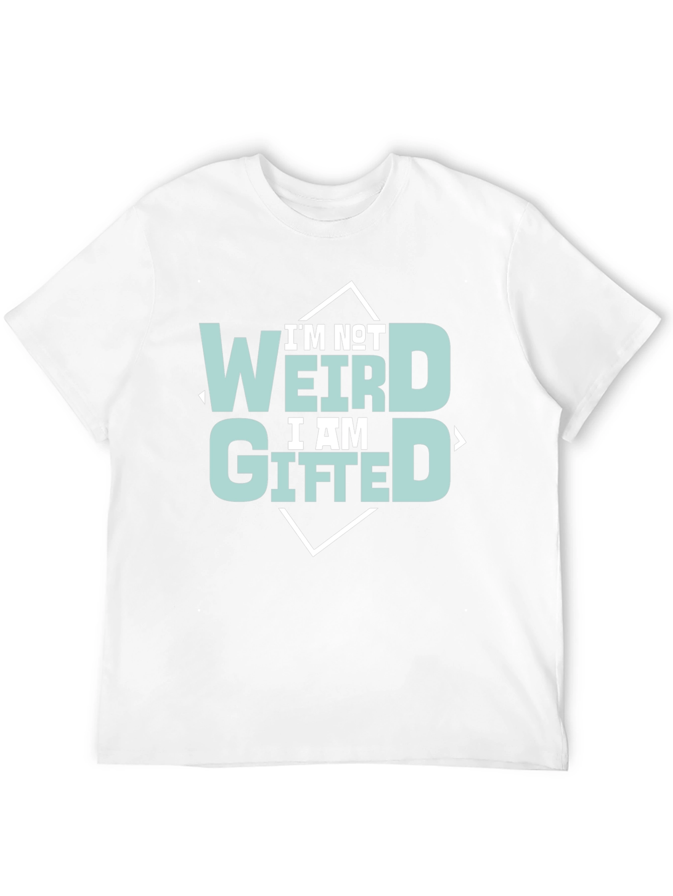 Black I'm Not Weird, I'm Gifted Tee view 12