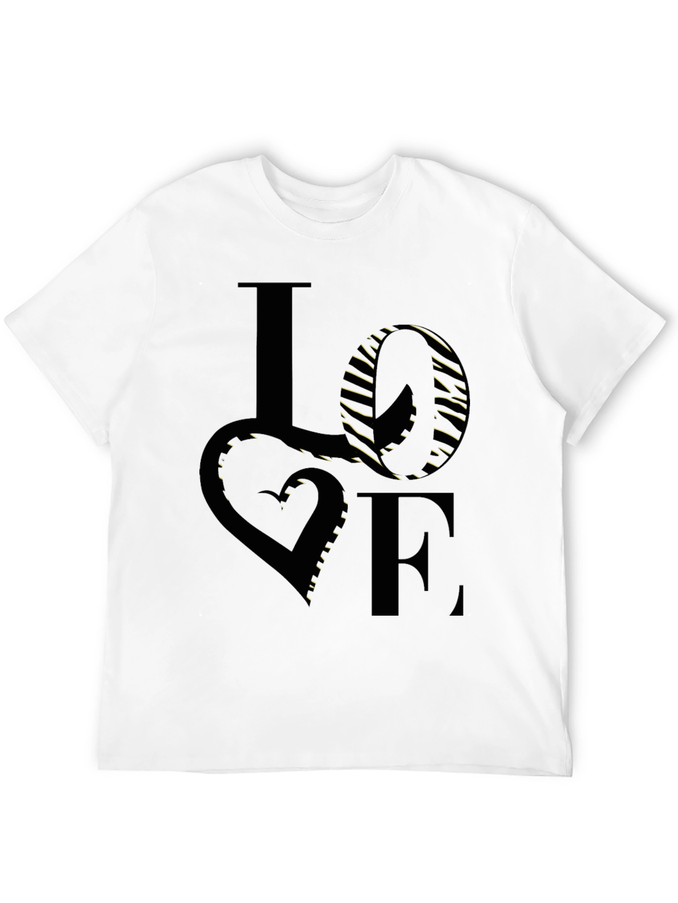 Black Love Graphic Black T-Shirt view 12