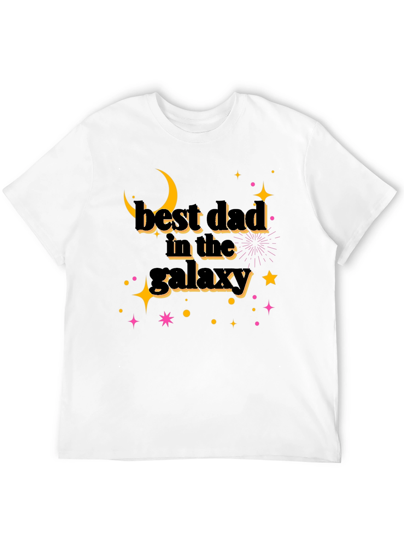 Black Best Dad in the Galaxy Black T-Shirt - Father's Day Gift view 12