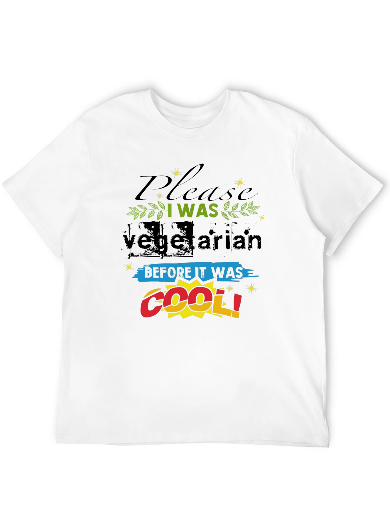Black Vegetarian Before It Was Cool Graphic Tee view 12