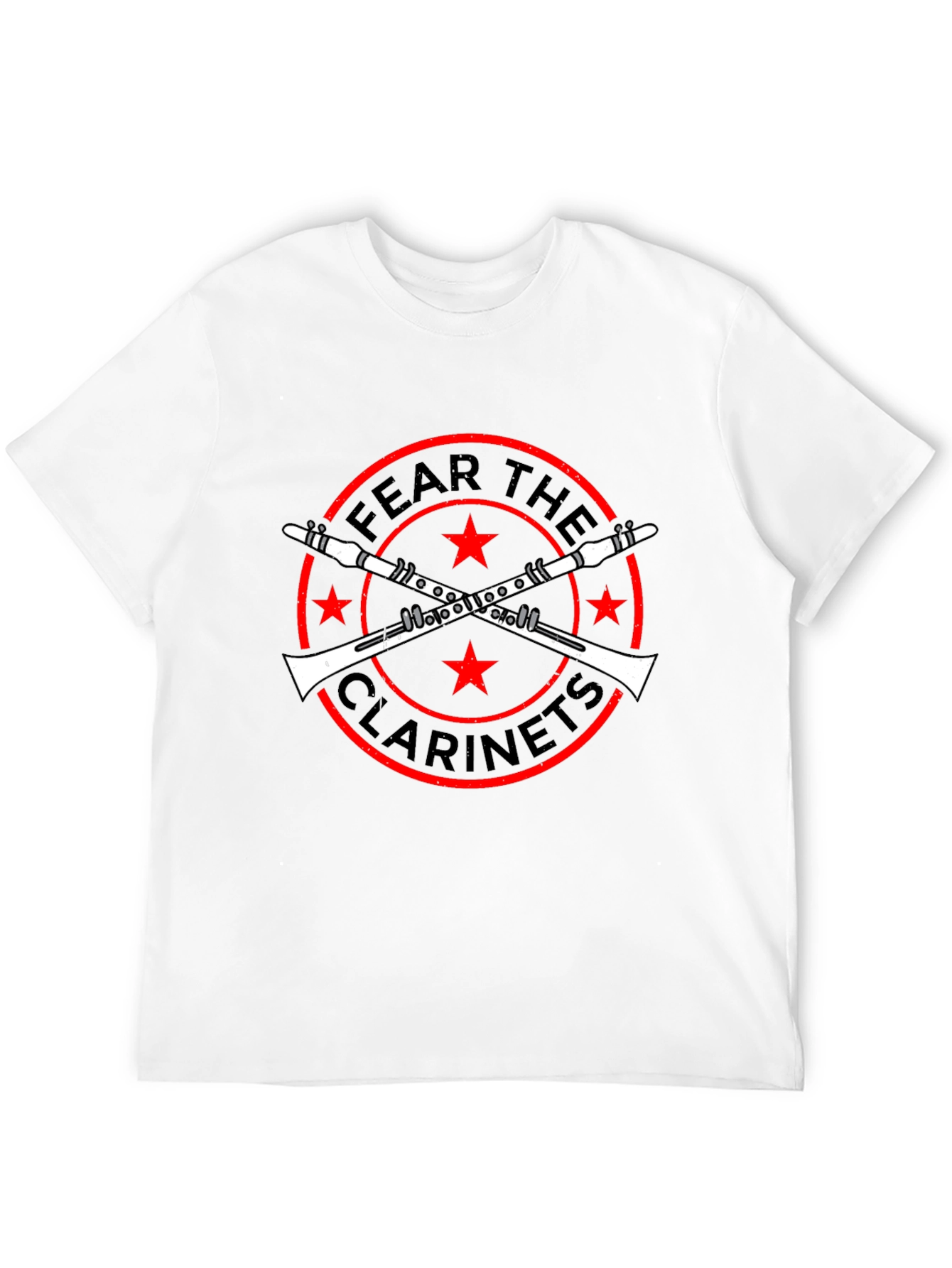 Black Fear The Clarinets Funny Music T-Shirt view 12