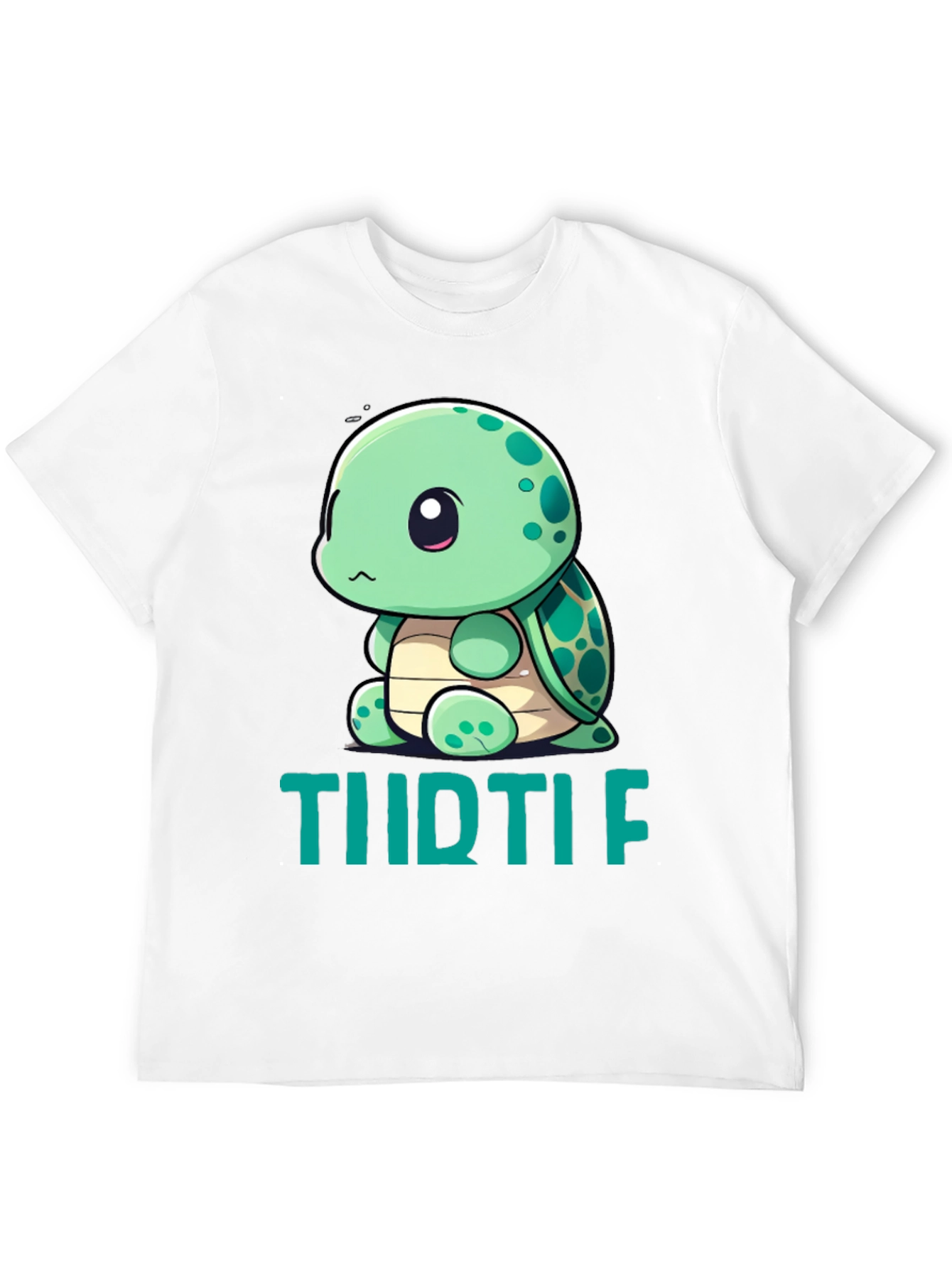 Black Cute Turtle Graphic T-Shirt - Men's Black Tee view 12