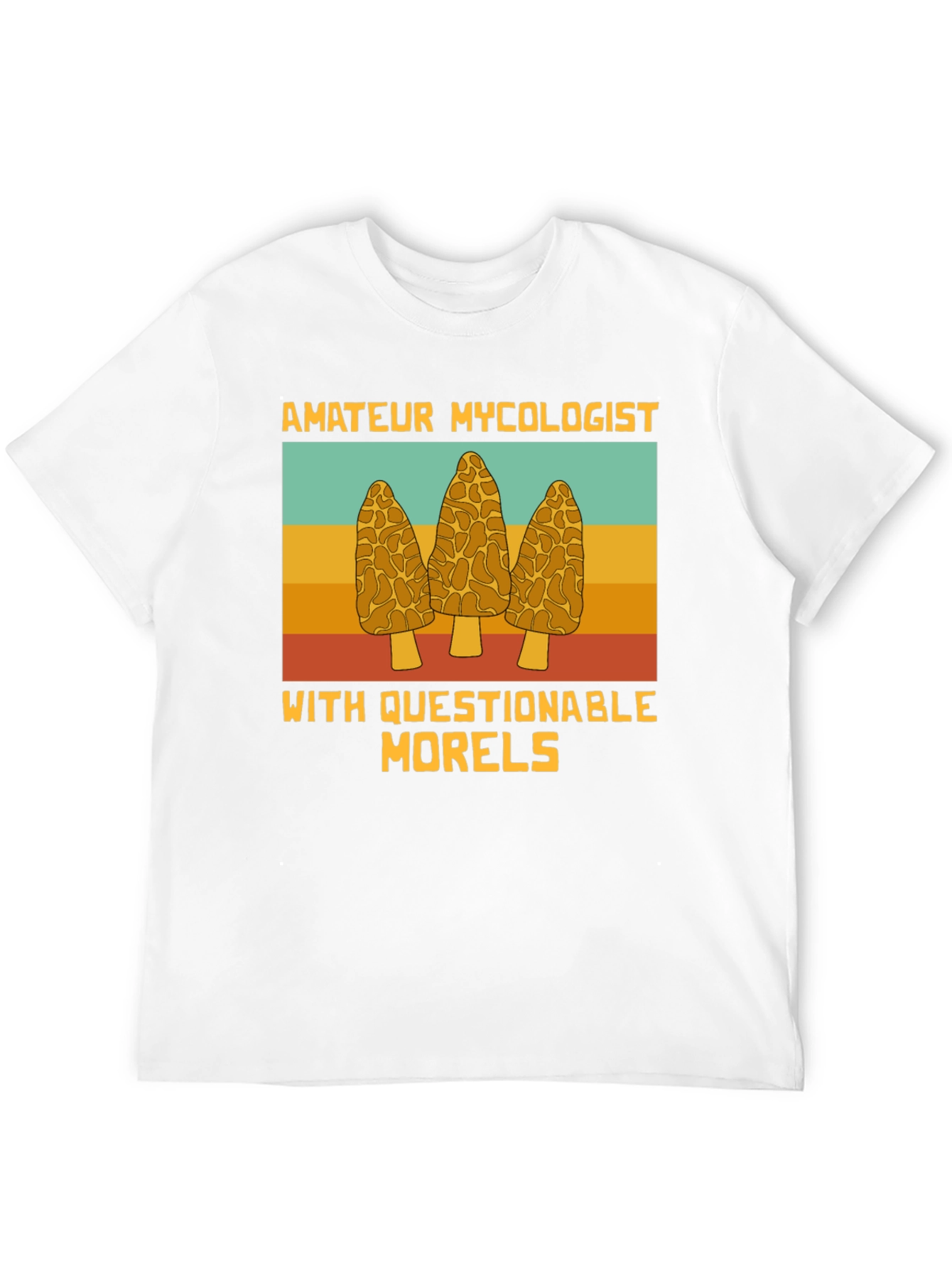 Black Amateur Mycologist Morels T-Shirt view 12