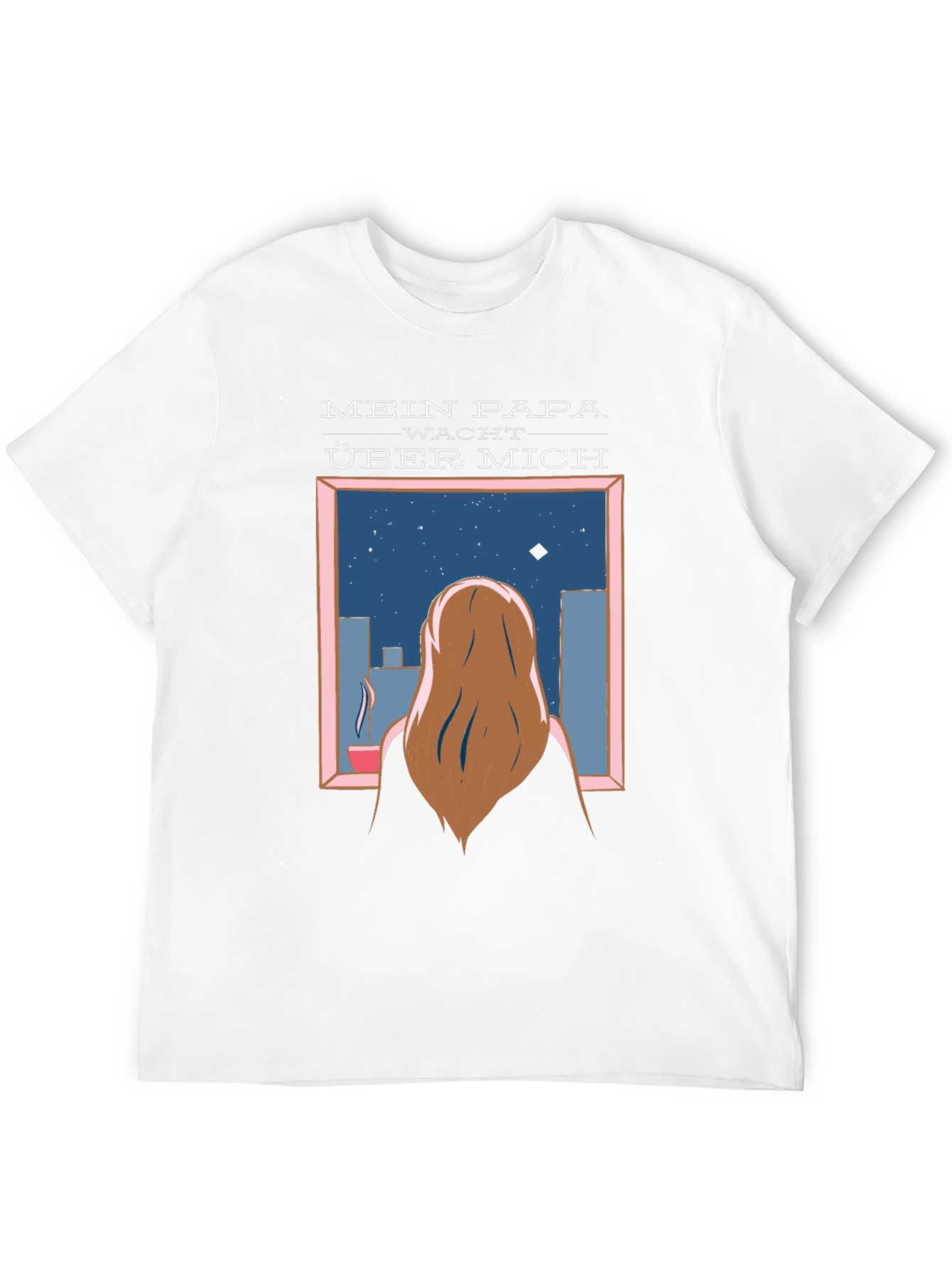 Black Mein Papa Wacht Über Mich T-Shirt view 12