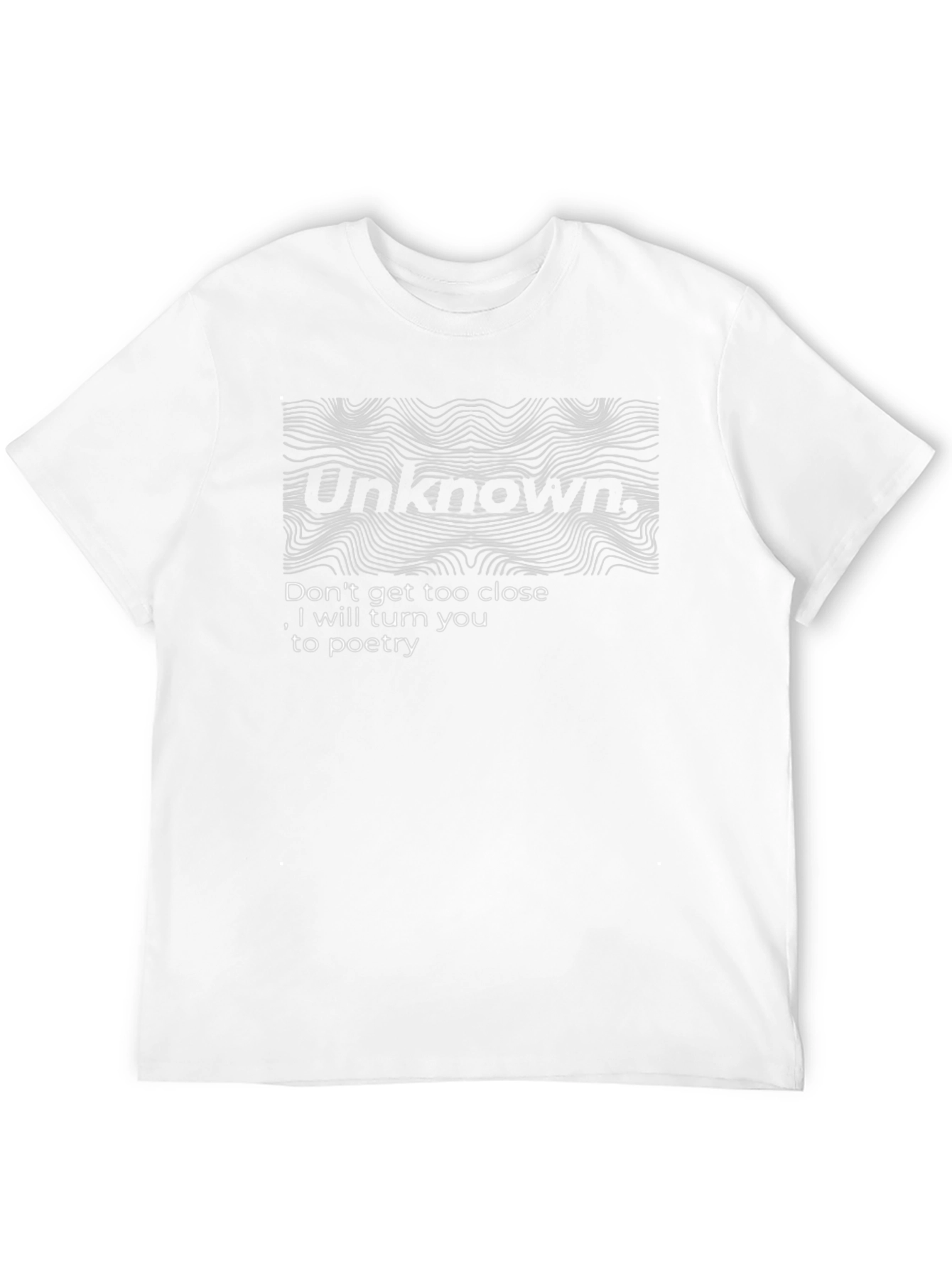 Black Unknown Poetry Graphic T-Shirt - Unique Design view 12