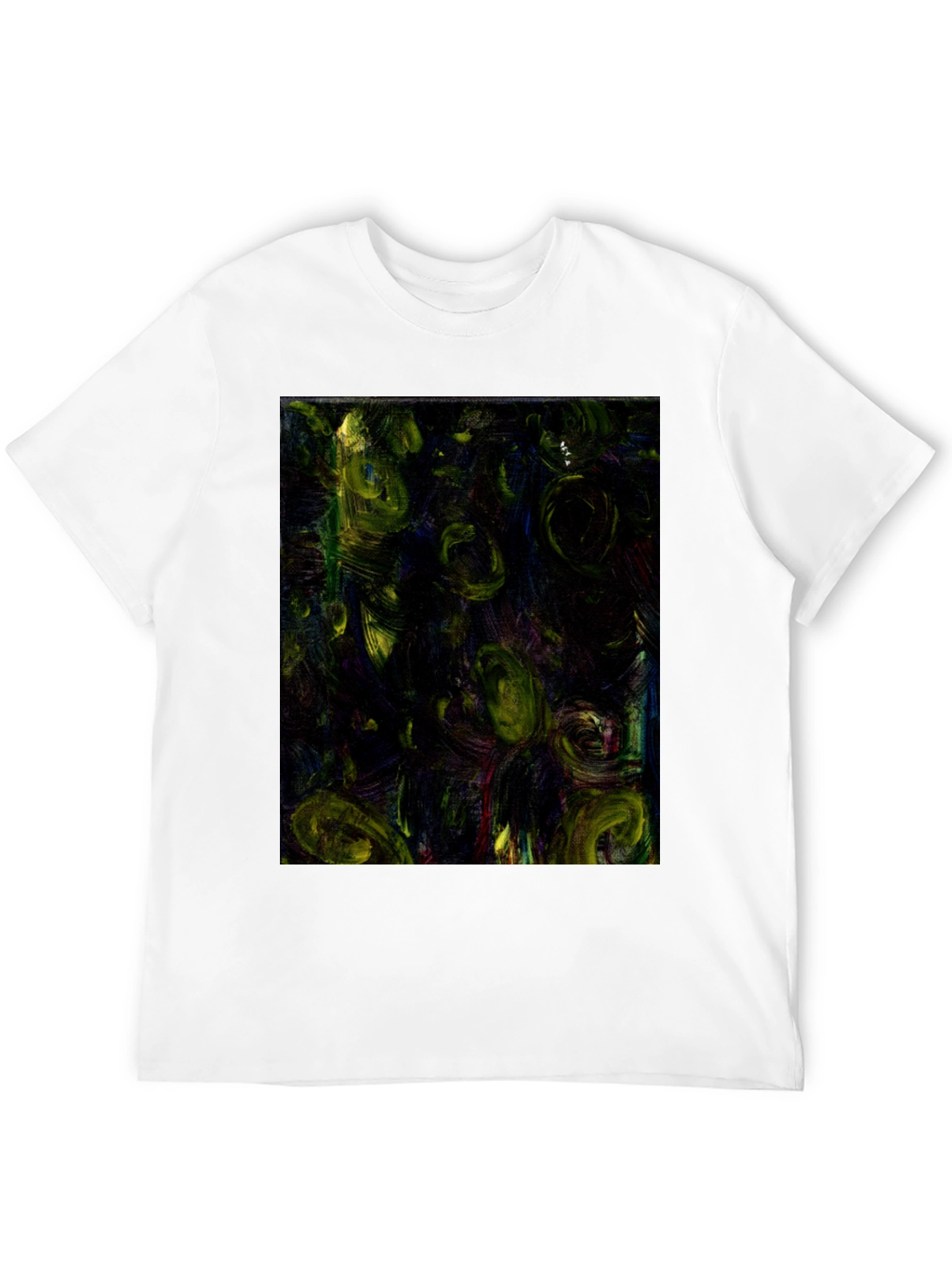 Black Abstract Art Print Black T-Shirt view 12