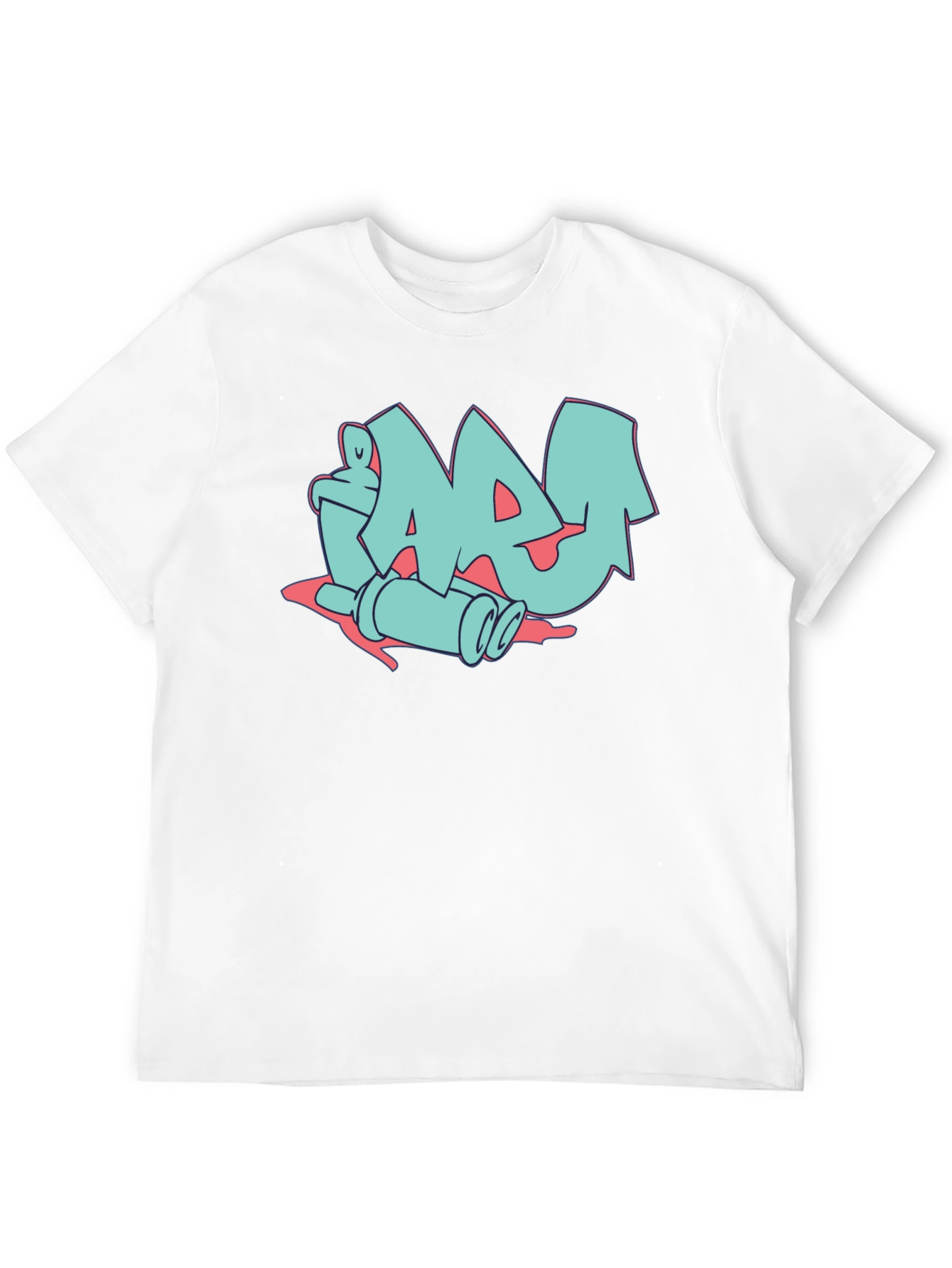 Black Graffiti Style Graphic Print Tee view 12