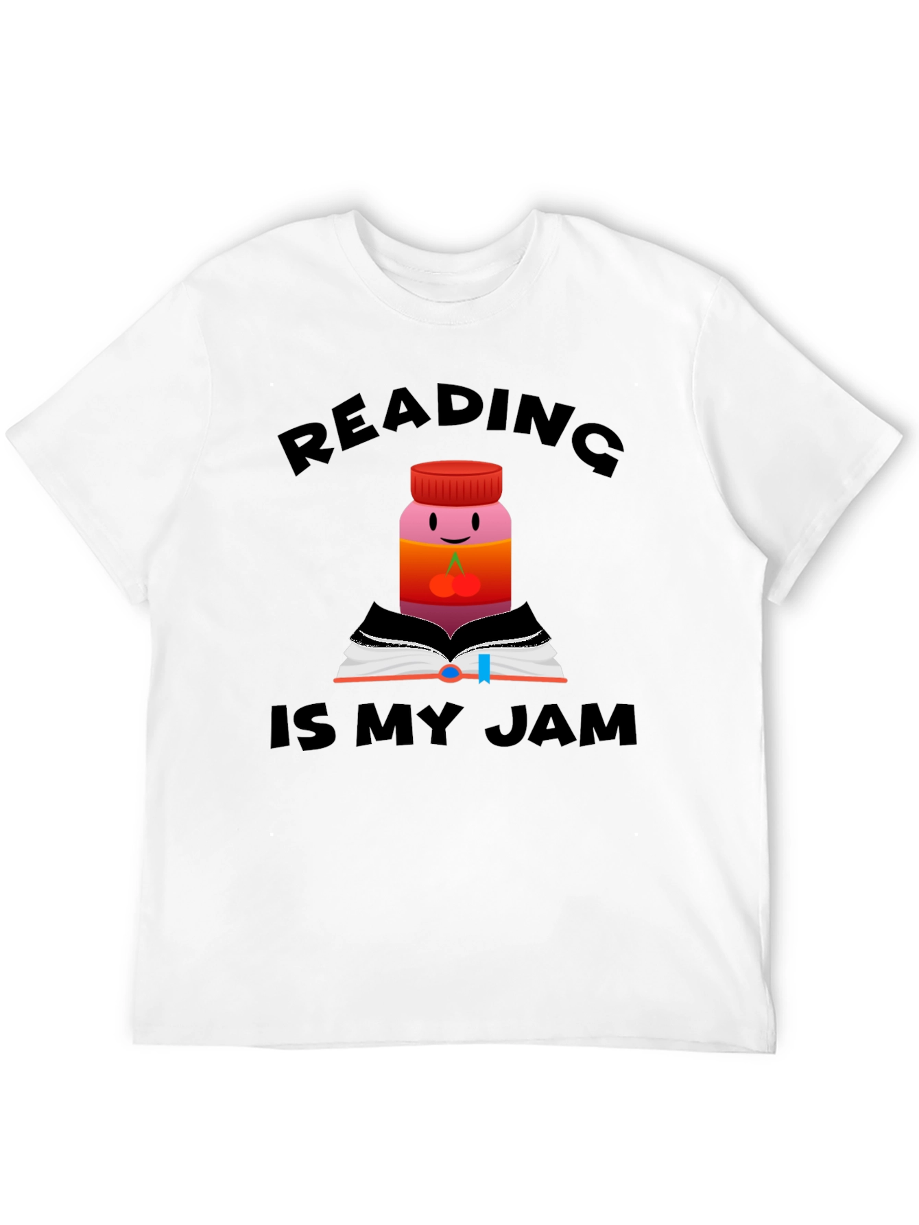 Black Reading is My Jam Funny T-Shirt view 12
