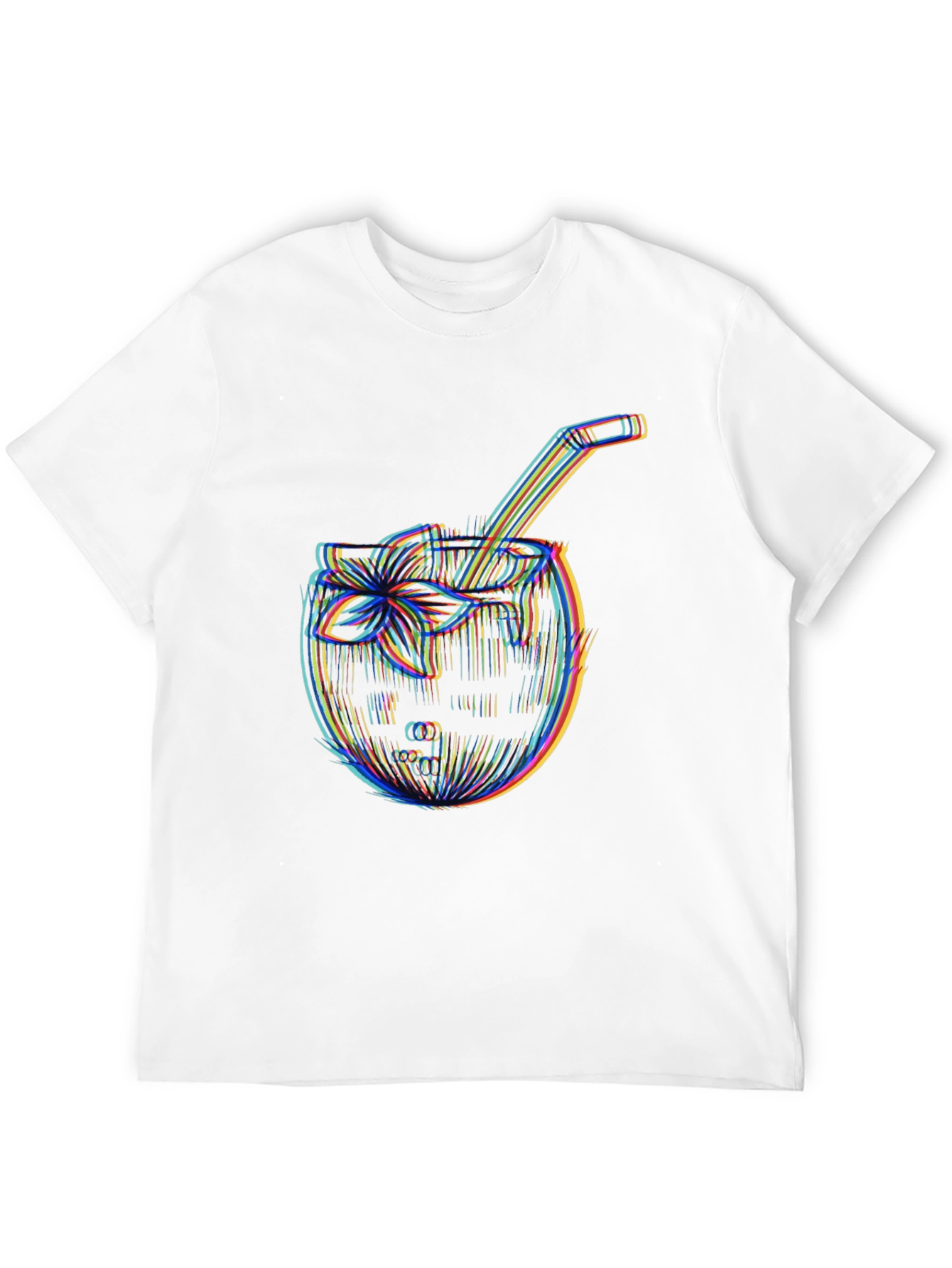 Black Cool Coconut Cocktail T-Shirt view 12