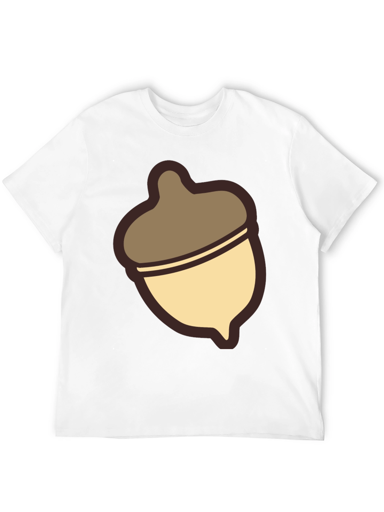 Black Acorn Graphic T-Shirt - Casual Comfort Style view 12