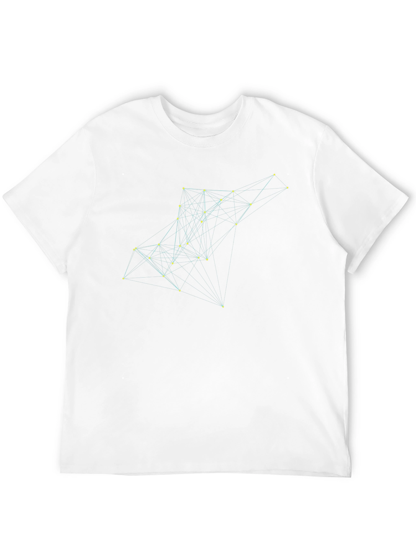 Black Geometric Connection Black T-Shirt view 12
