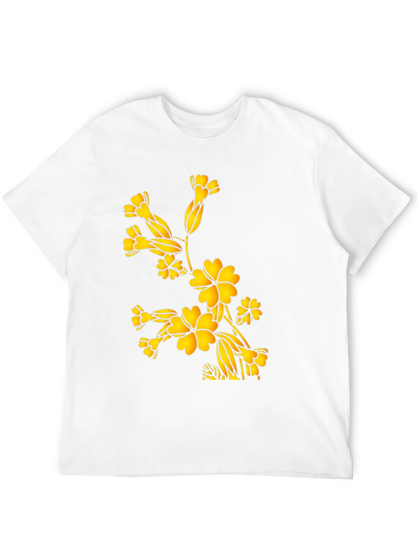 Black Floral Blossom Black T-Shirt view 12