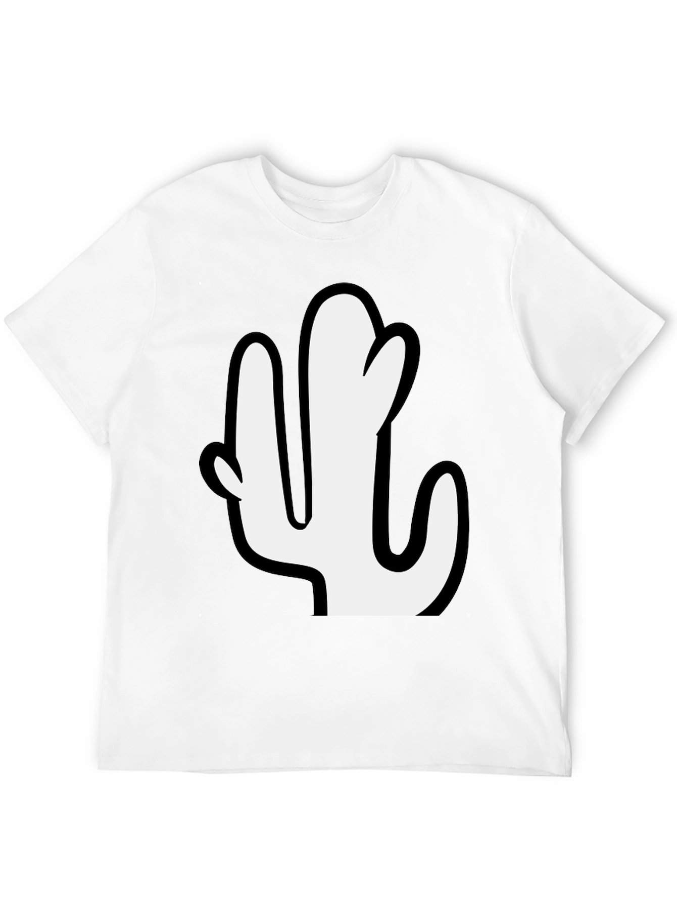 Black Cactus Graphic Print Tee - Casual Style view 12