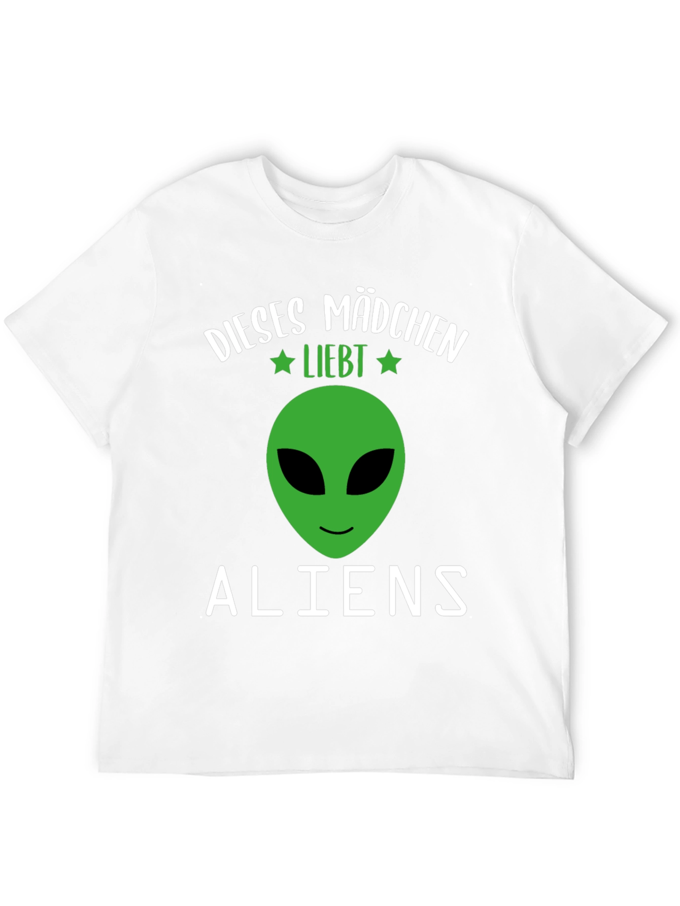 Black This Girl Loves Aliens Graphic T-Shirt view 12