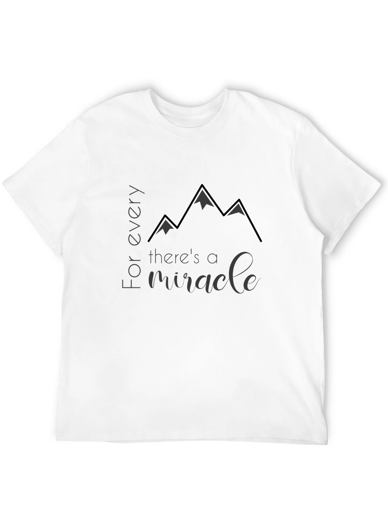 Black Miracle Mountain Black T-Shirt view 12