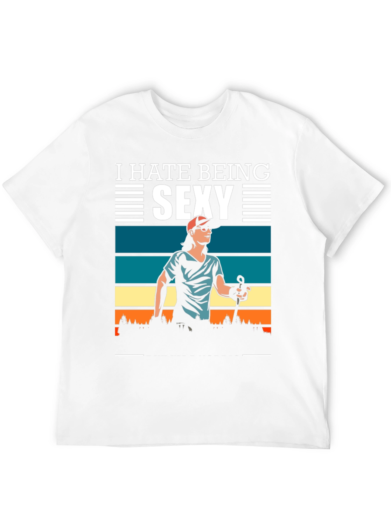 Black I Hate Being Sexy T-Shirt view 12