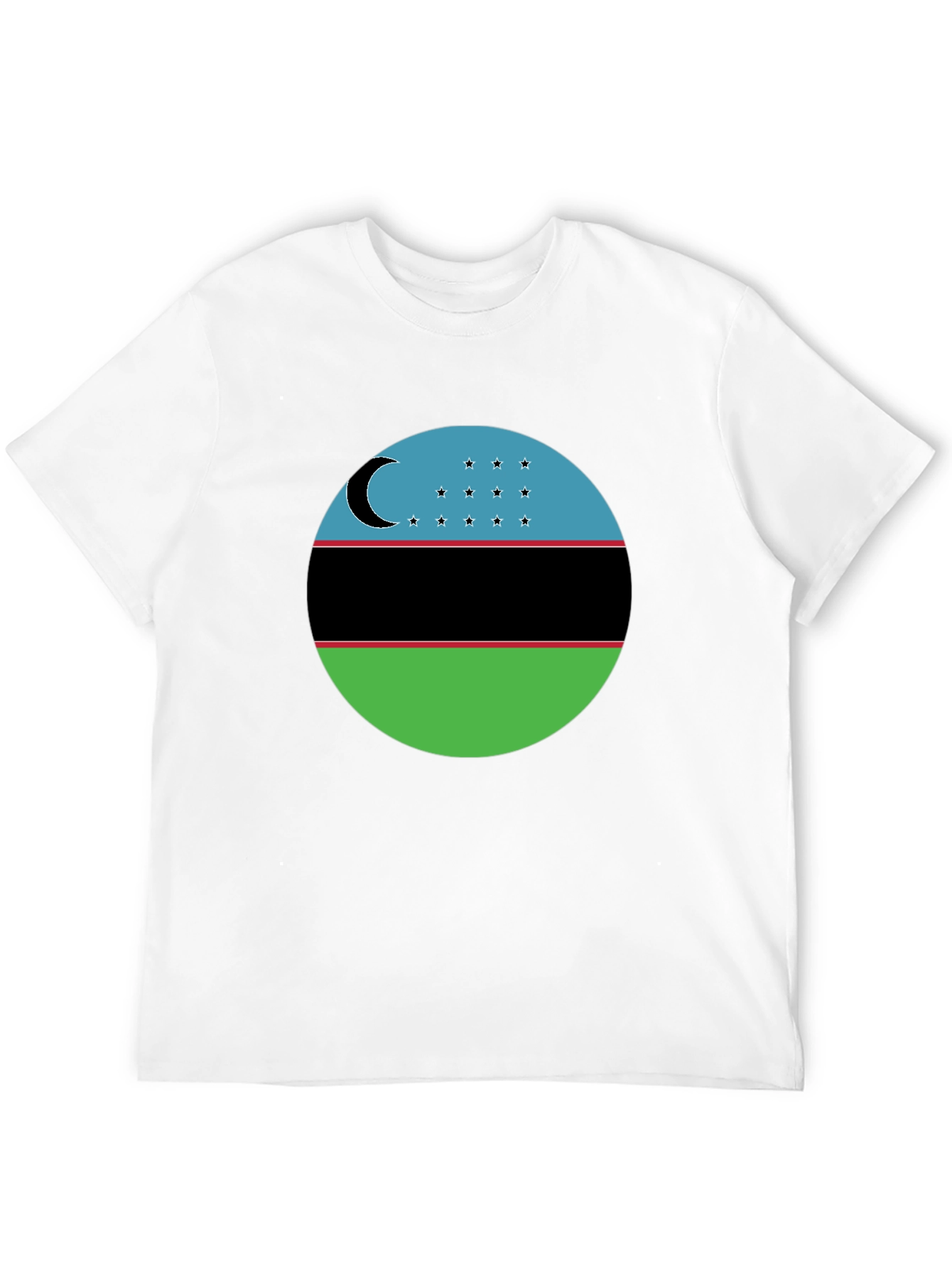 Black Uzbekistan Flag T-Shirt - Patriotic Pride Tee view 12