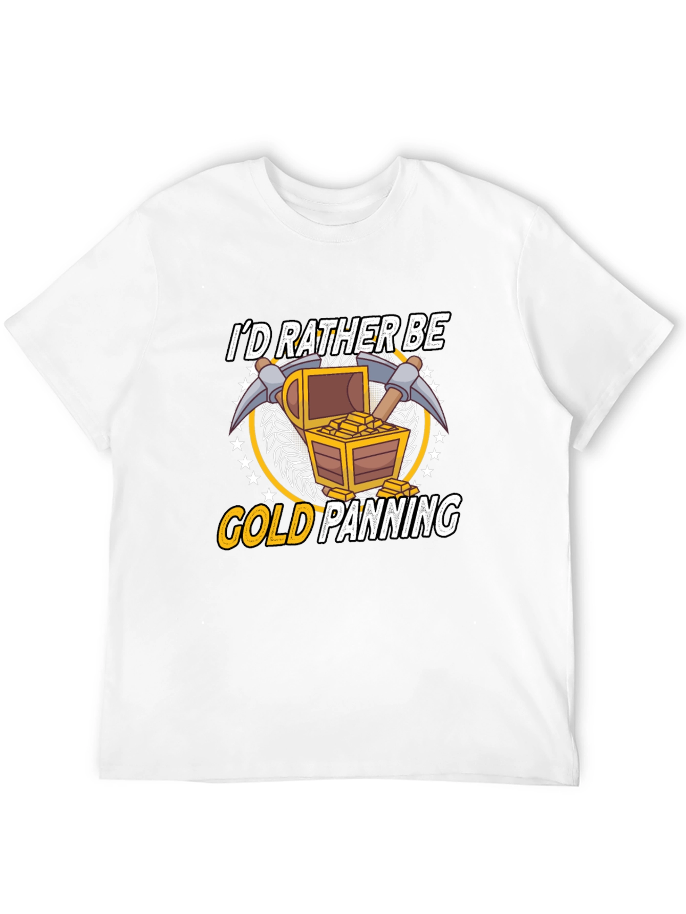 Black Gold Panning T-Shirt - Funny Miner Gift view 12