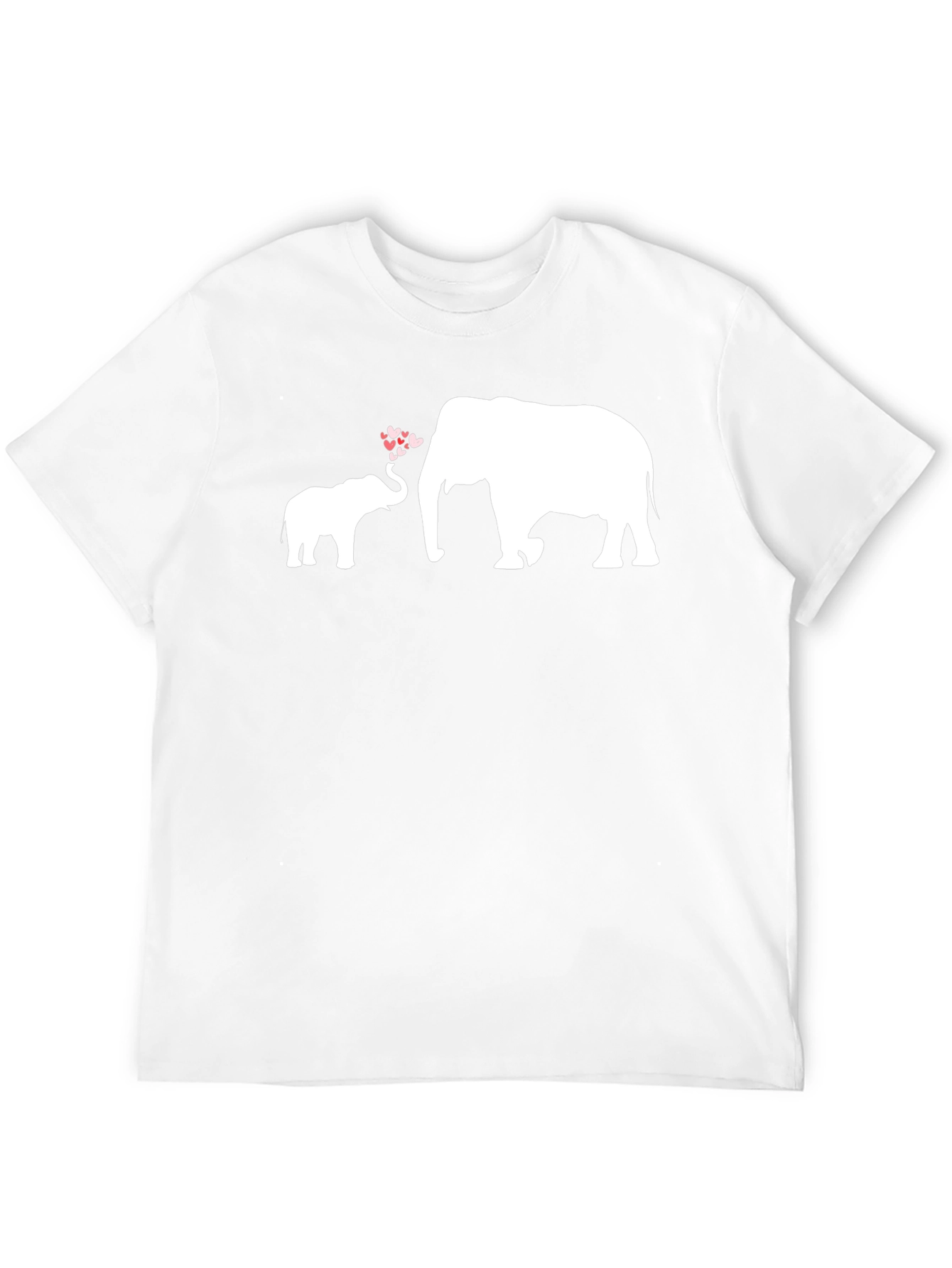 Black Elephant Love T-Shirt - Heartwarming Design view 12