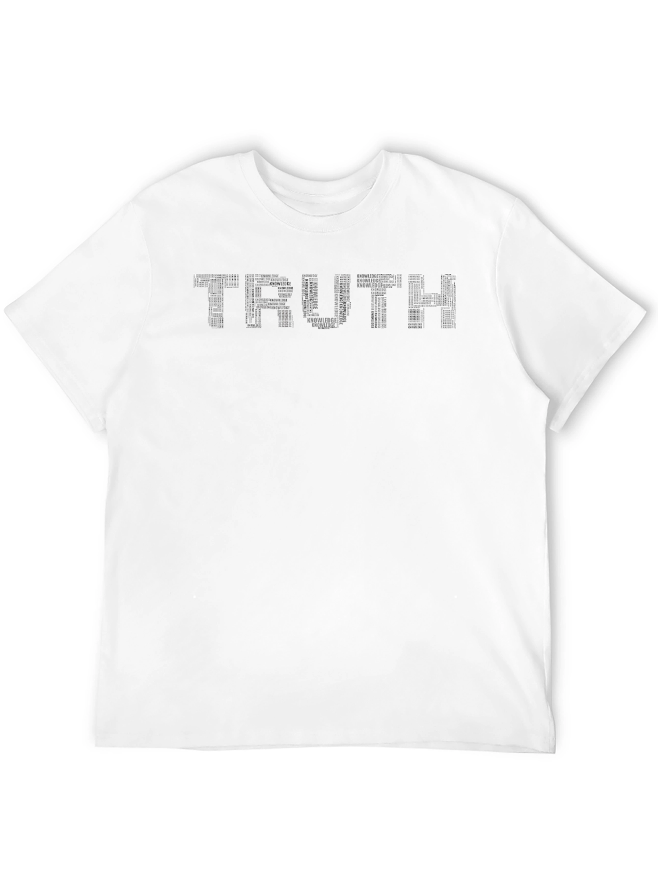 Black Truth Word Art Black T-Shirt, Mens view 12