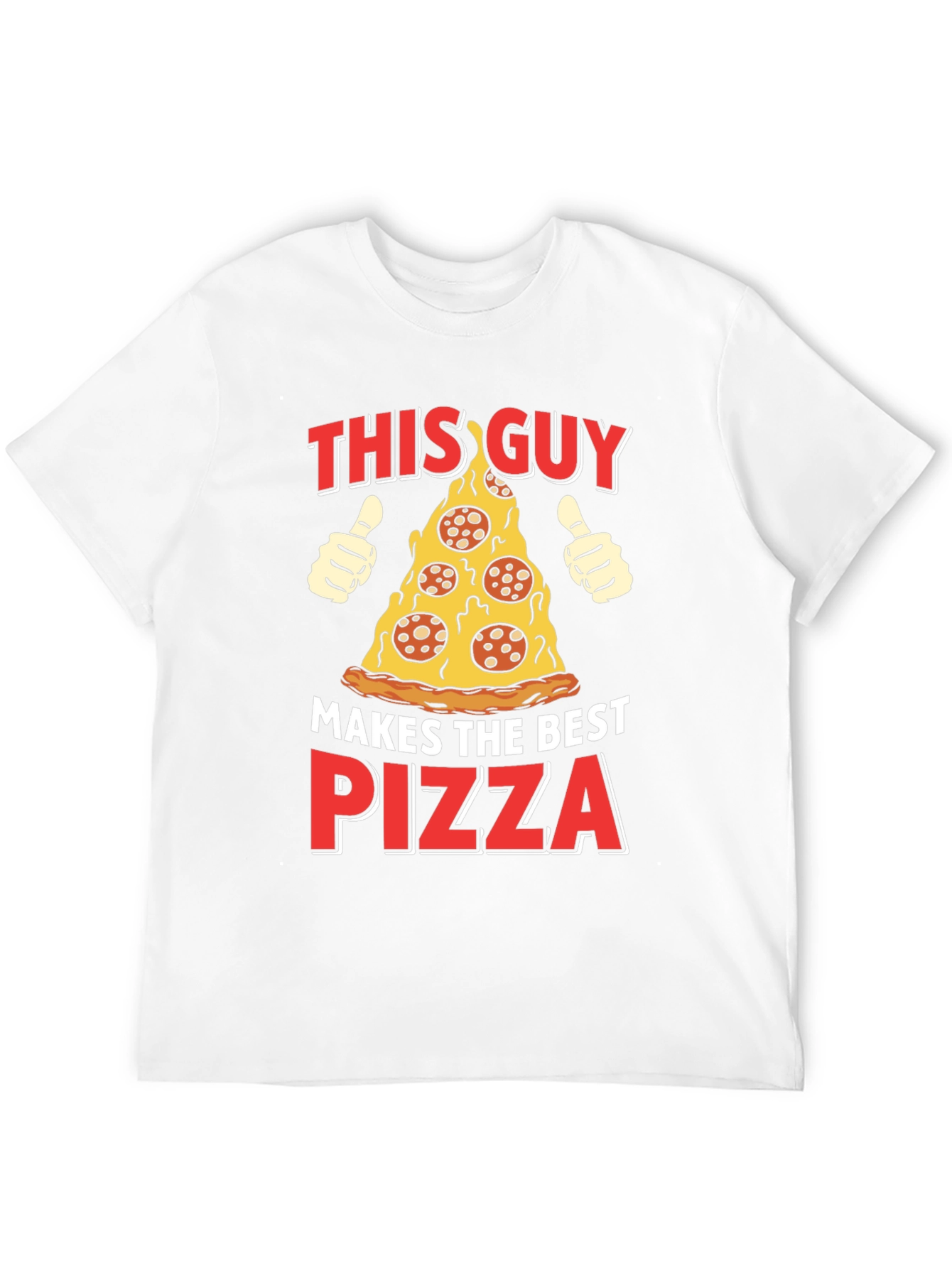 Black Pizza Lover T-Shirt - Makes The Best Pizza Graphic Tee view 12