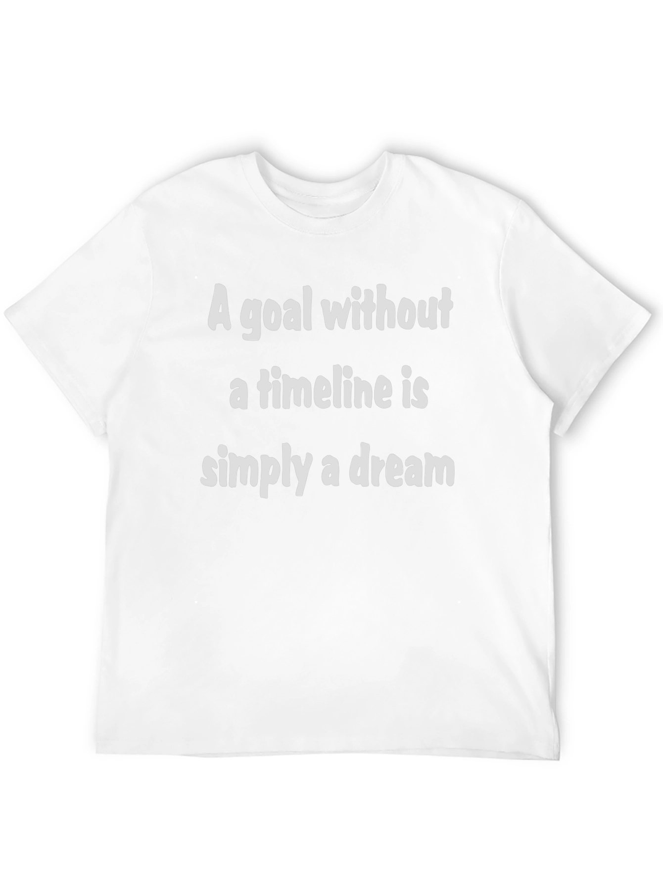 Black Goal Timeline Dream T-Shirt - Motivational Quote view 12