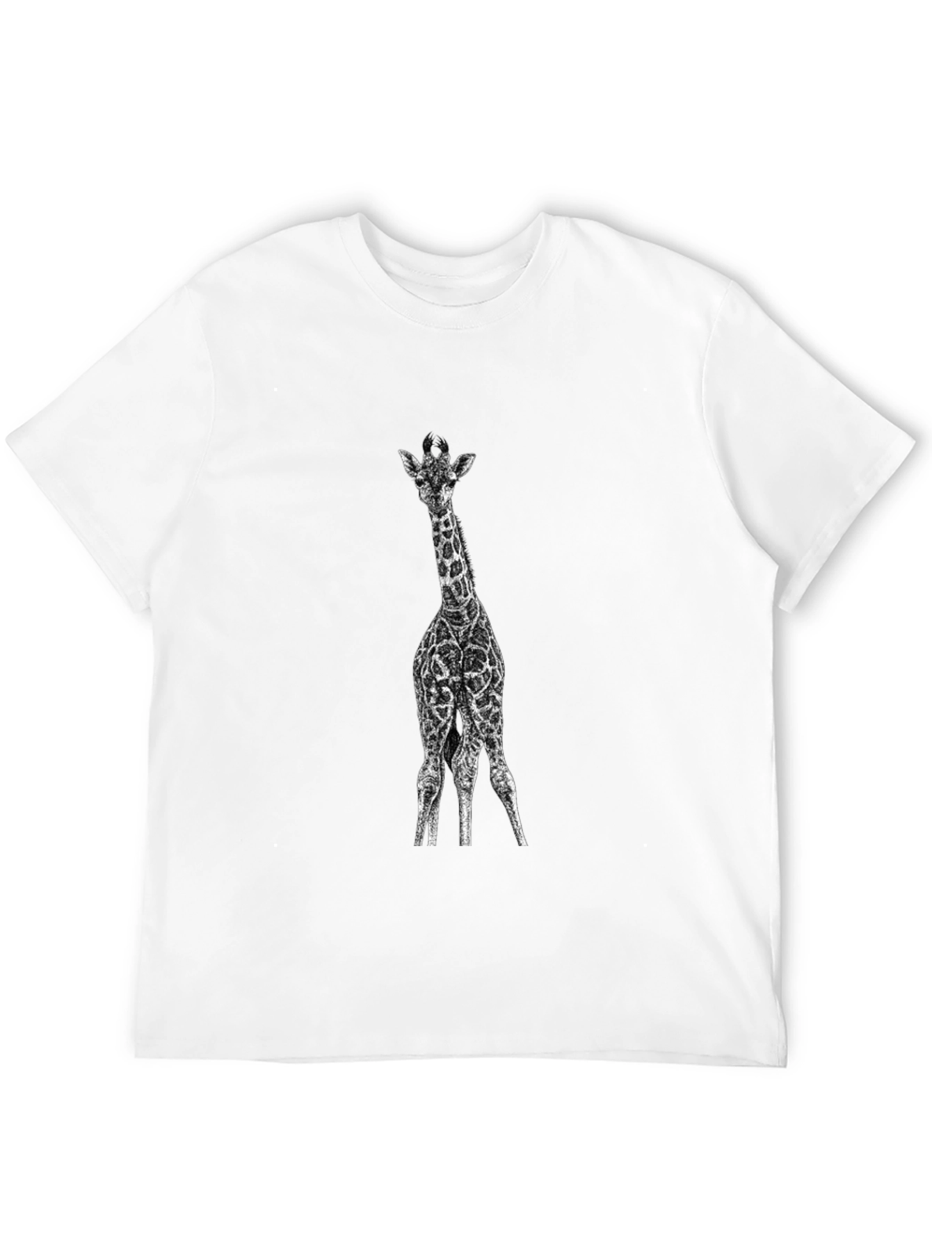 Black Giraffe Graphic Tee - Men's Black T-Shirt view 12