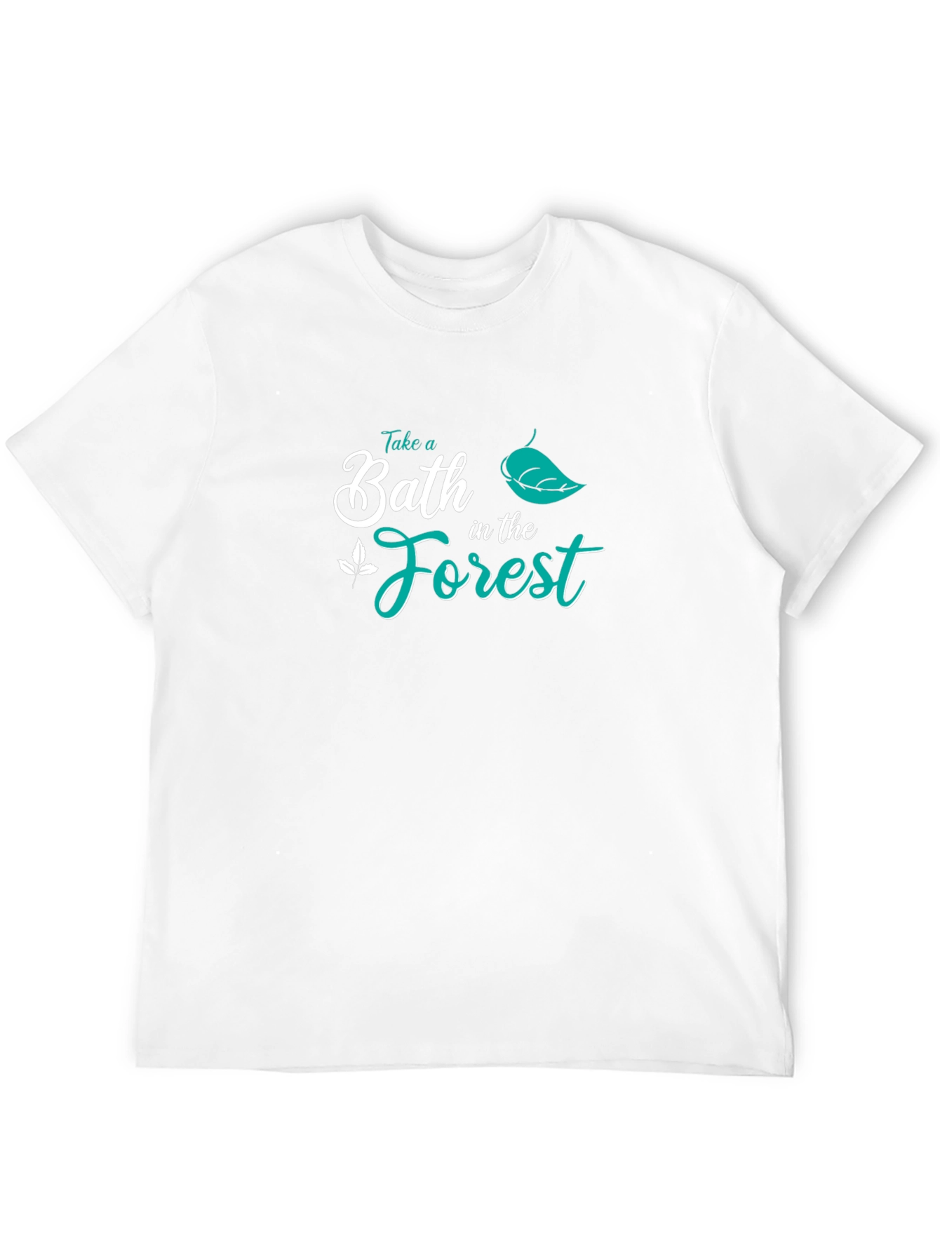 Black Take a Bath in the Forest Graphic Tee view 12