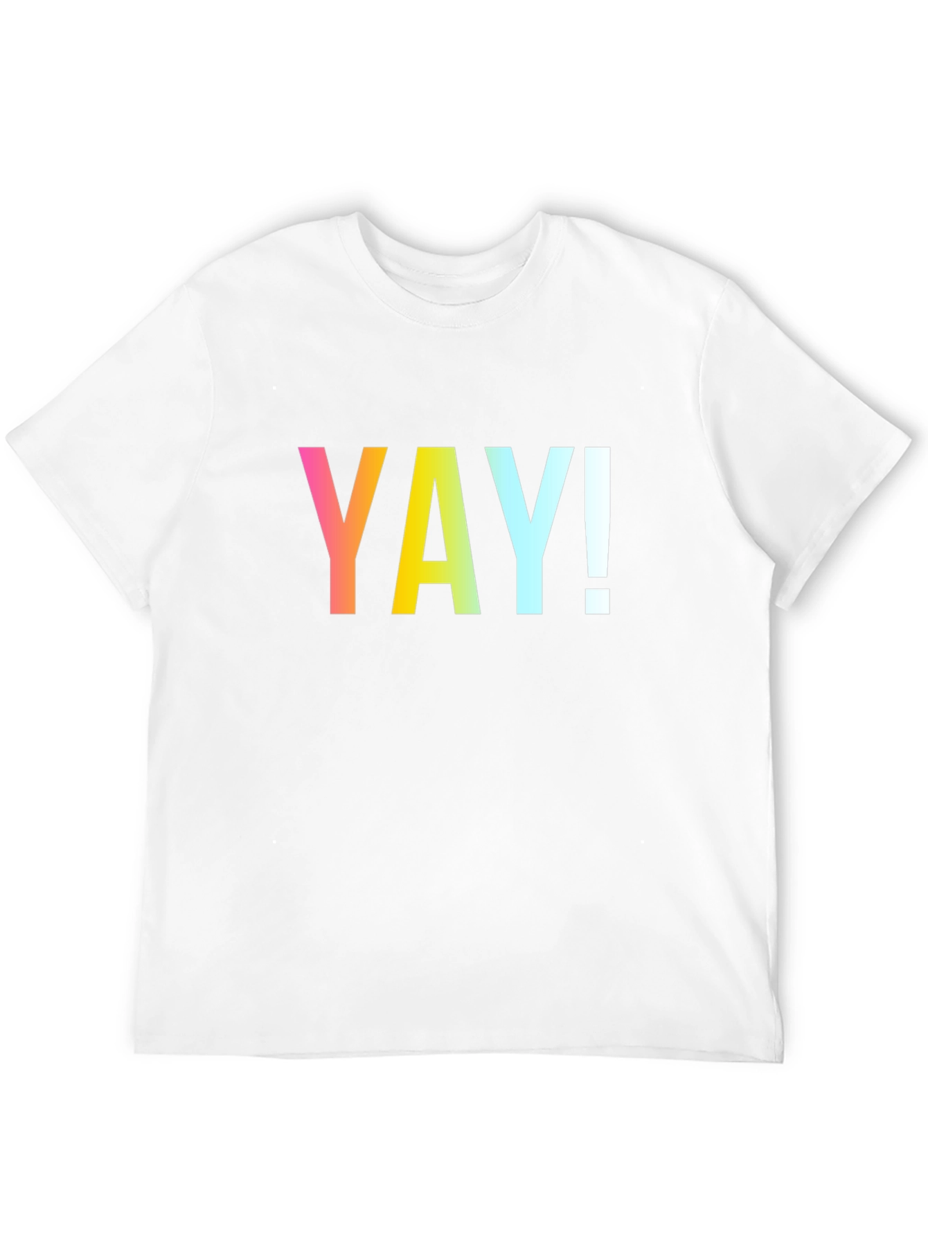 Black Vibrant 'YAY!' Graphic Black T-Shirt view 12
