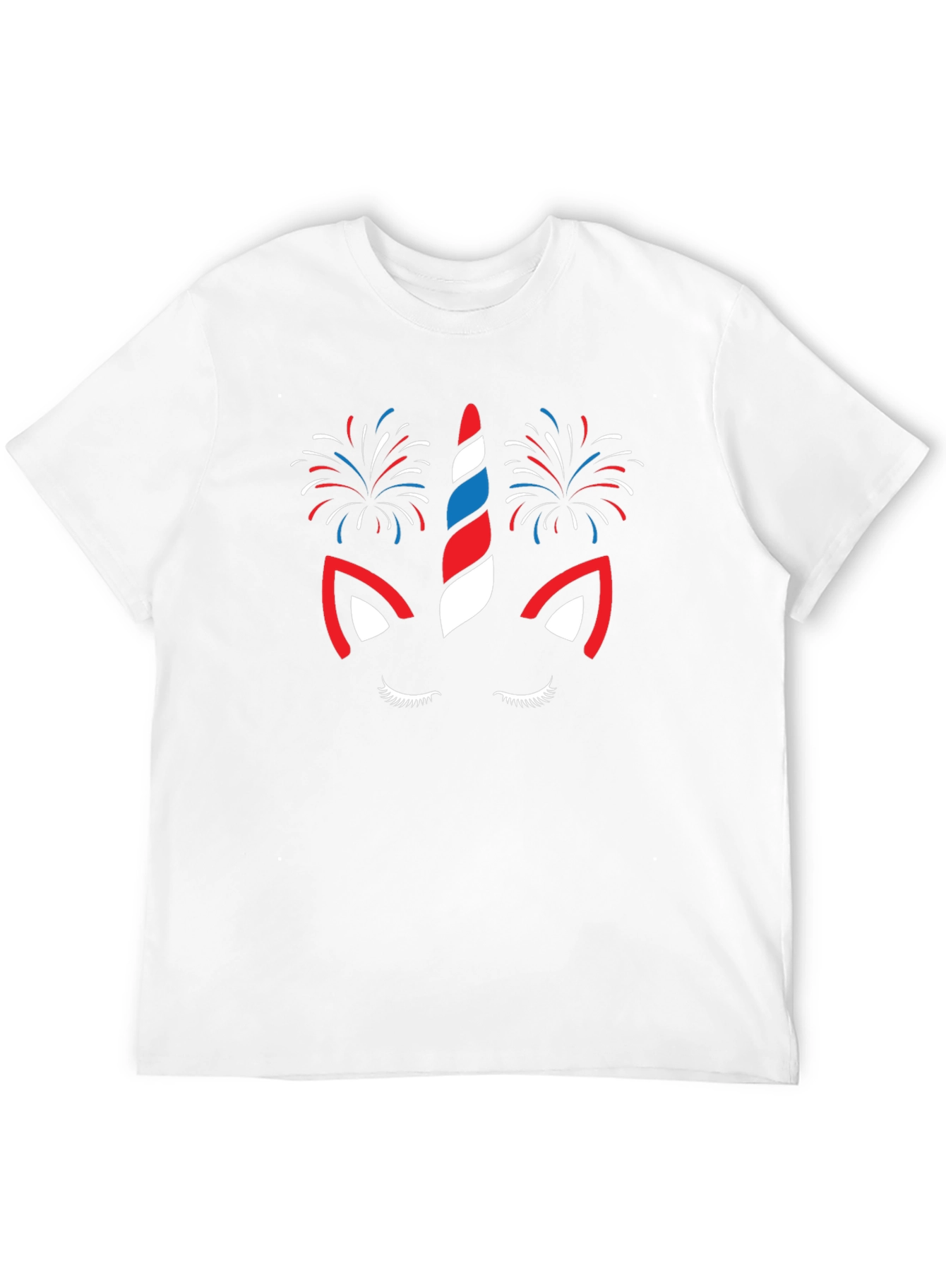 Black Patriotic Unicorn Fireworks Graphic Tee view 12