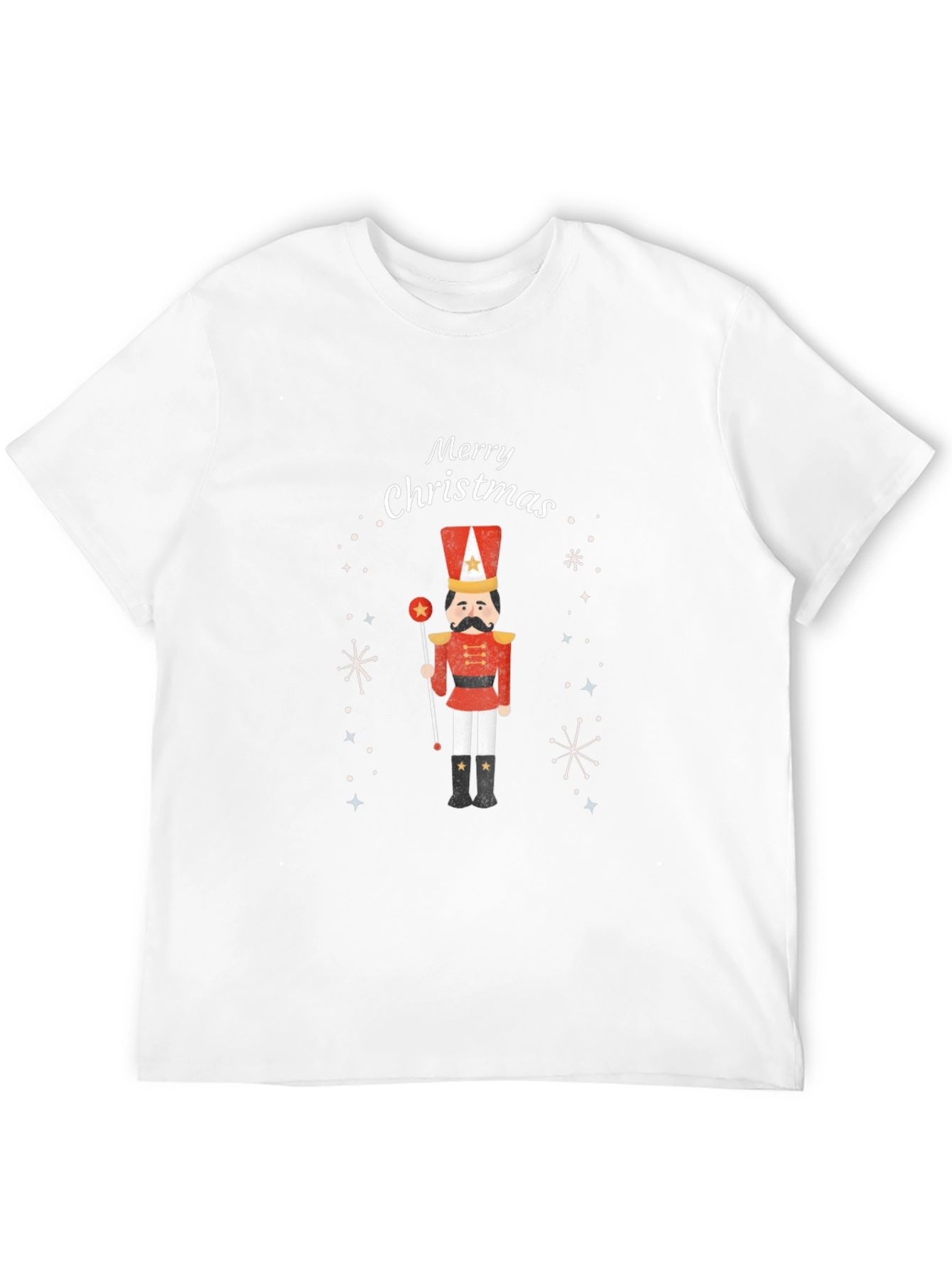 Black Merry Christmas Nutcracker T-Shirt view 12