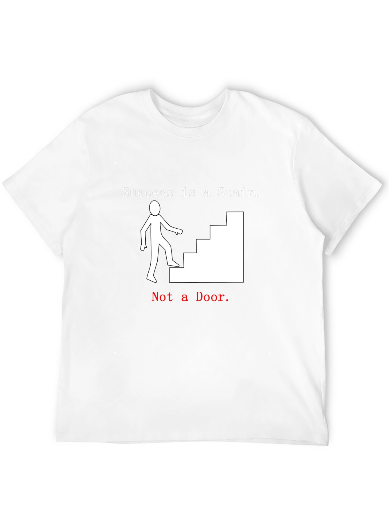 Black Success Stair T-Shirt - Motivational Tee view 12