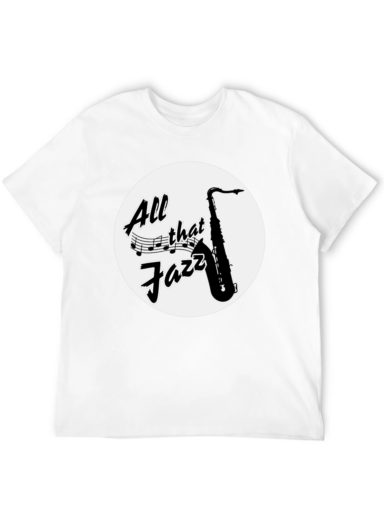 Black All That Jazz Saxophone Graphic Tee view 12