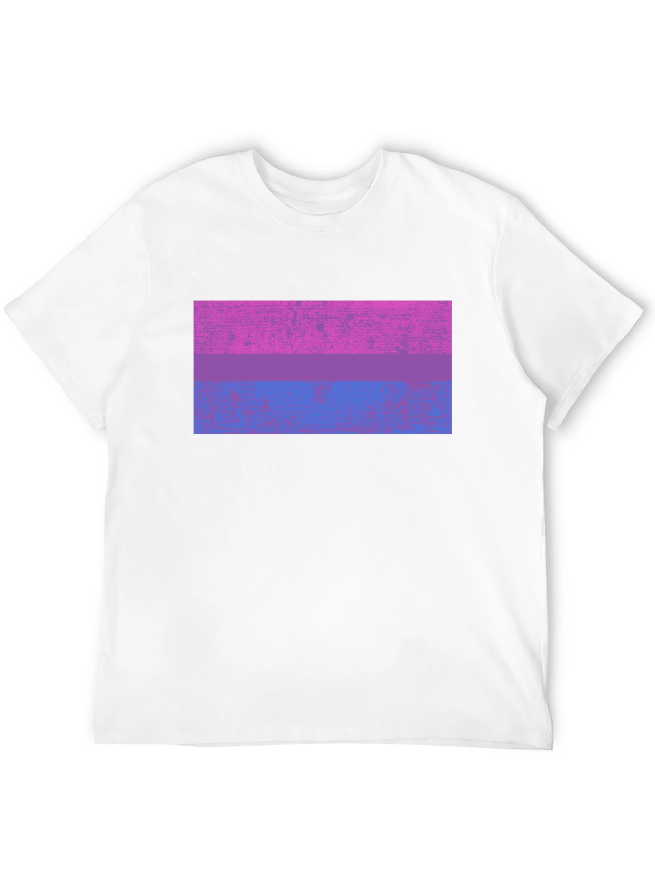 Black Bisexual Pride Flag Graphic Tee - Black Cotton Blend view 12