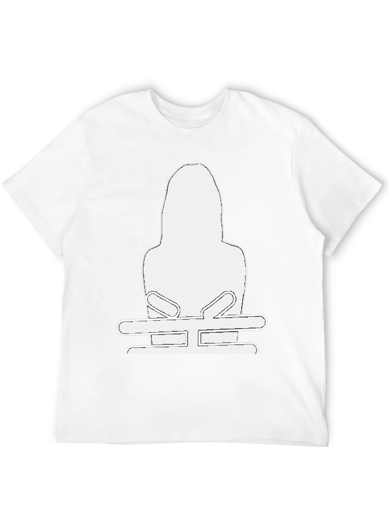 Black Black T-Shirt with White Graphic view 12