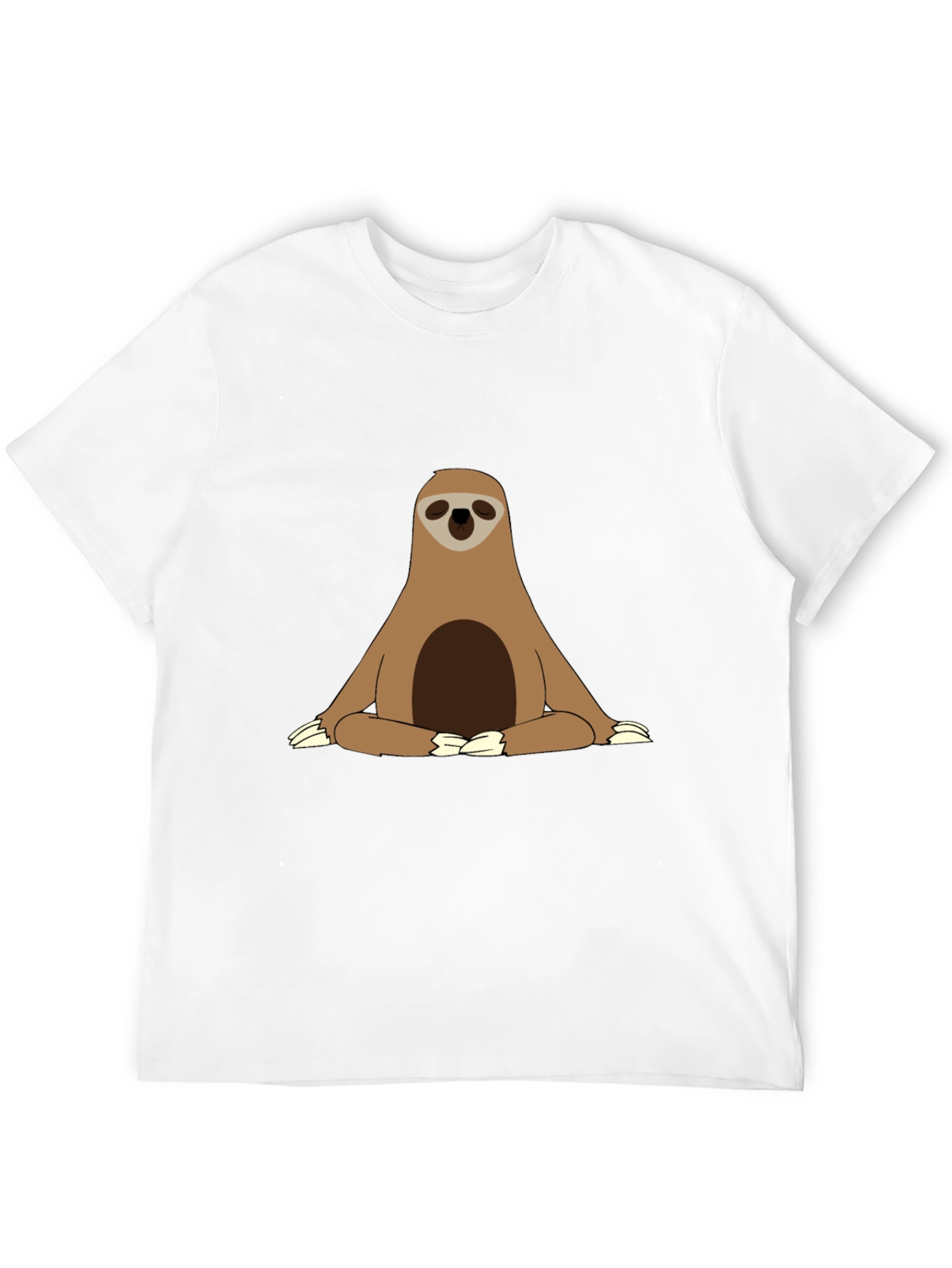 Black Sloth Meditation T-Shirt - Relaxed Zen Style view 12