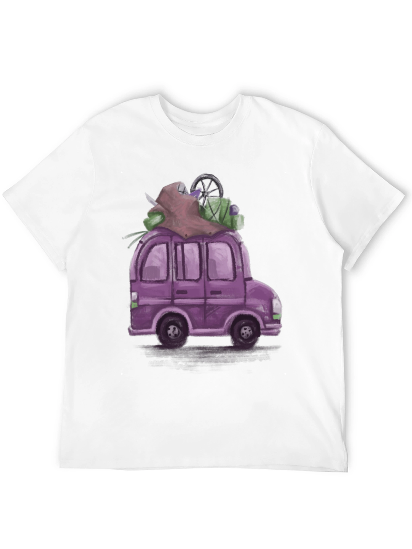 Black Purple Van T-Shirt - Adventure Ready! view 12