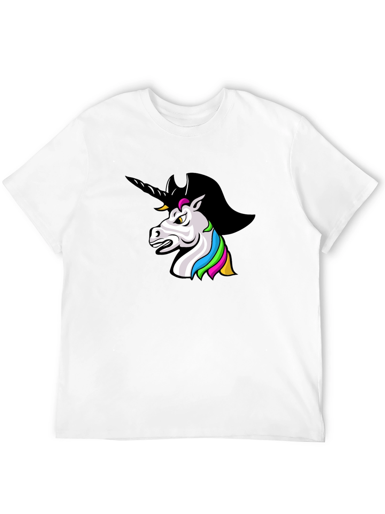 Black Unicorn Graphic Black T-Shirt view 12
