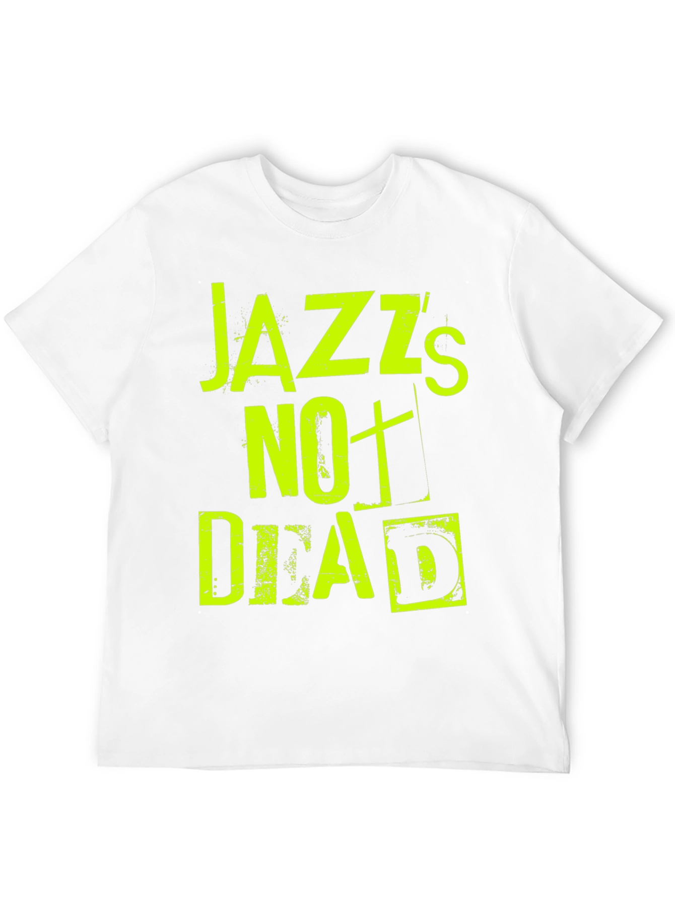 Black Jazz's Not Dead Graphic Tee - Black Cotton T-Shirt view 12