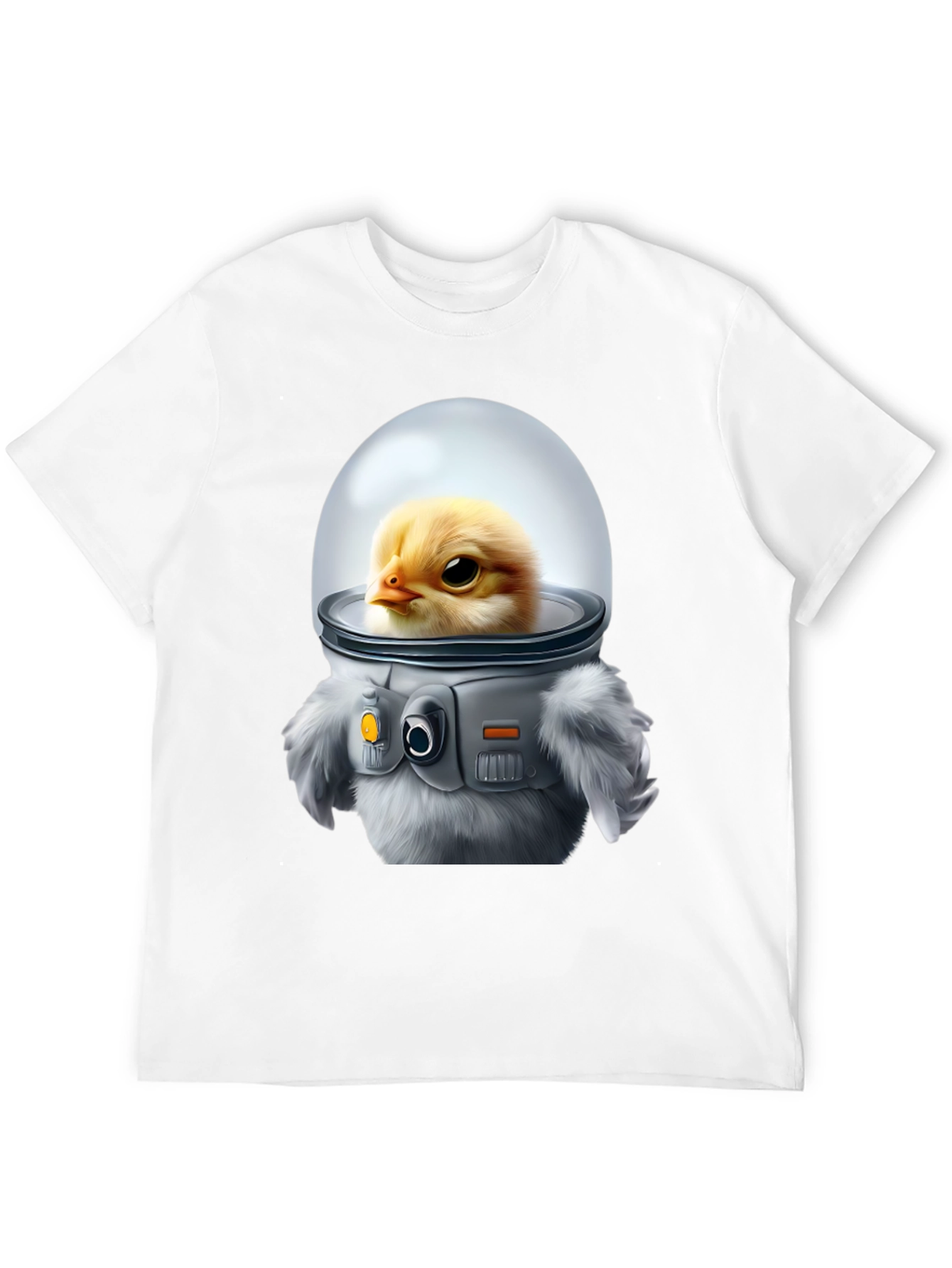 Black Chick in Space Suit Graphic T-Shirt view 12