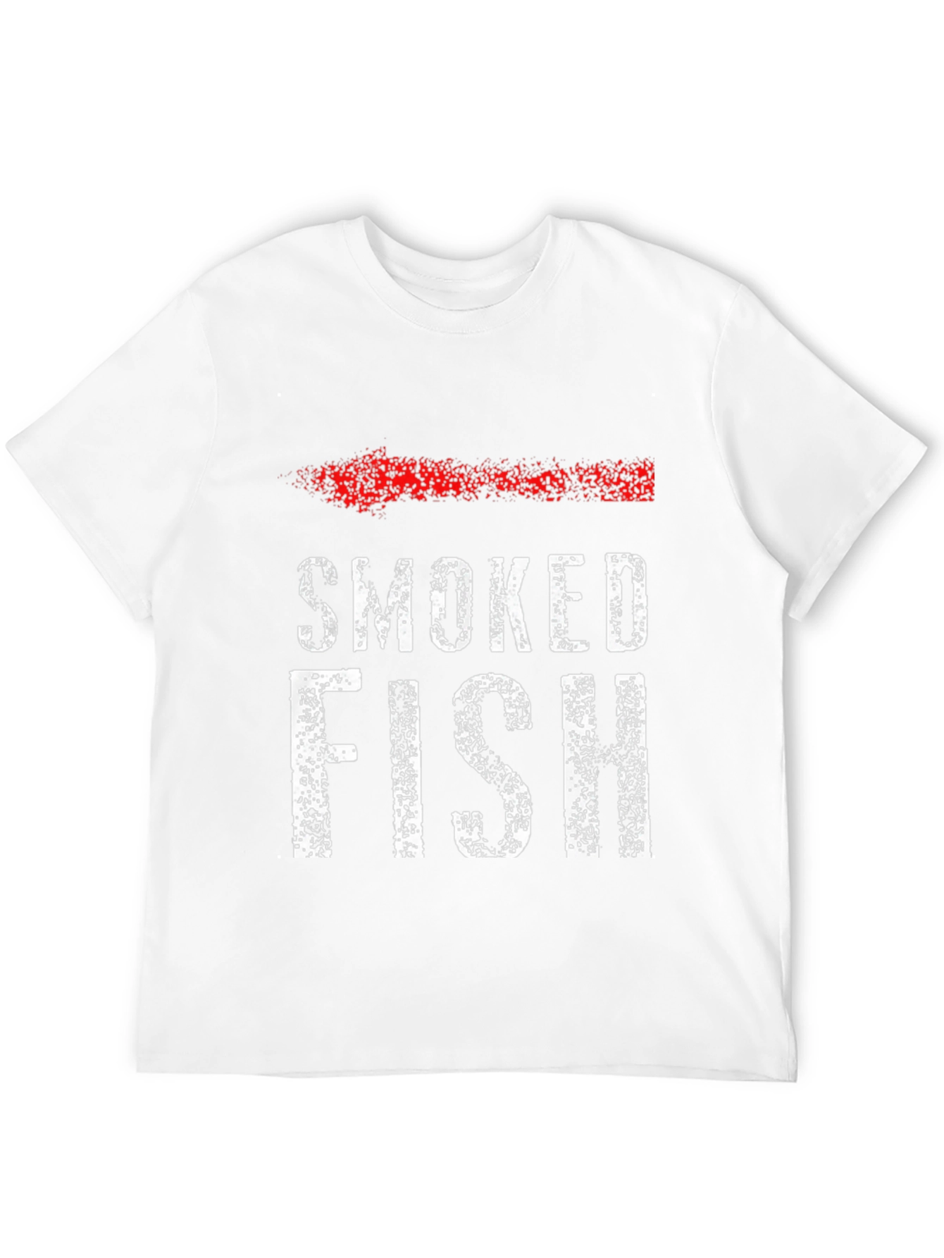 Black Smoked Fish Graphic T-Shirt - Bold Text Design view 12