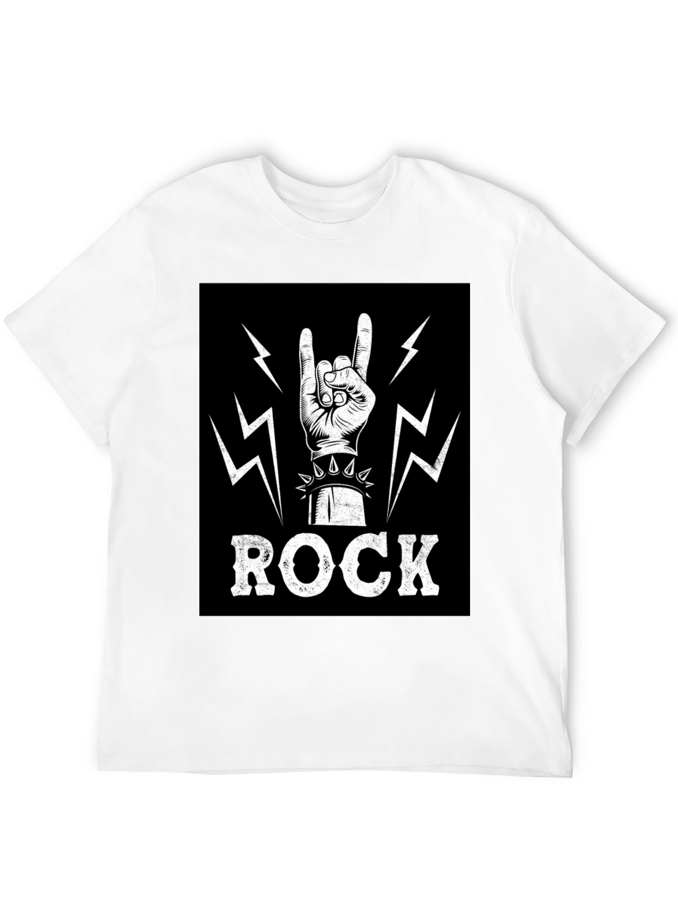 Black Rock On! Graphic Print T-Shirt view 12