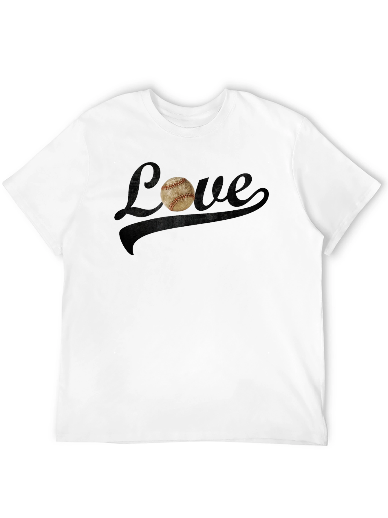 Black Baseball Love Graphic Tee - Black view 12