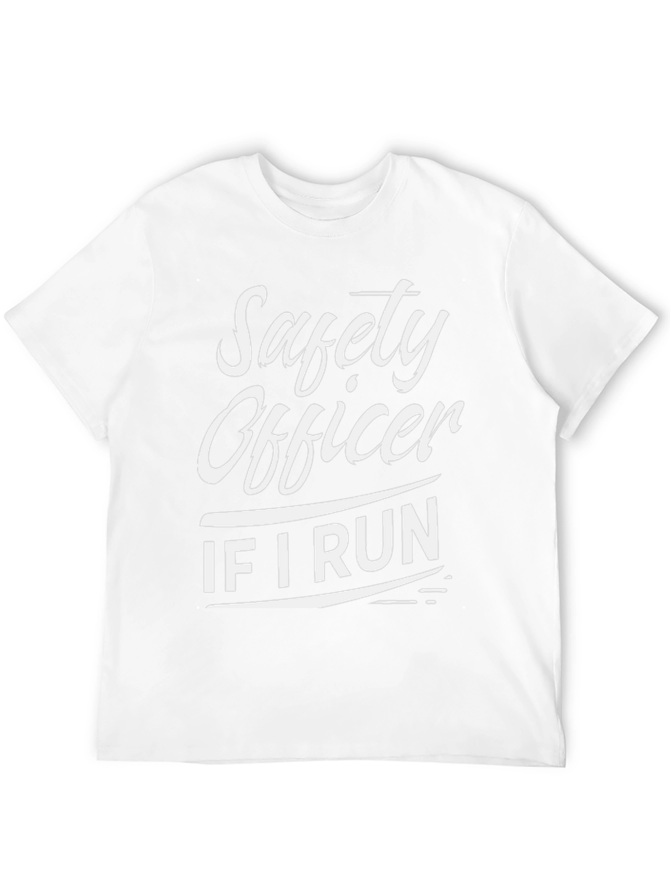 Black Safety Officer Funny T-Shirt - If I Run Graphic Tee view 12