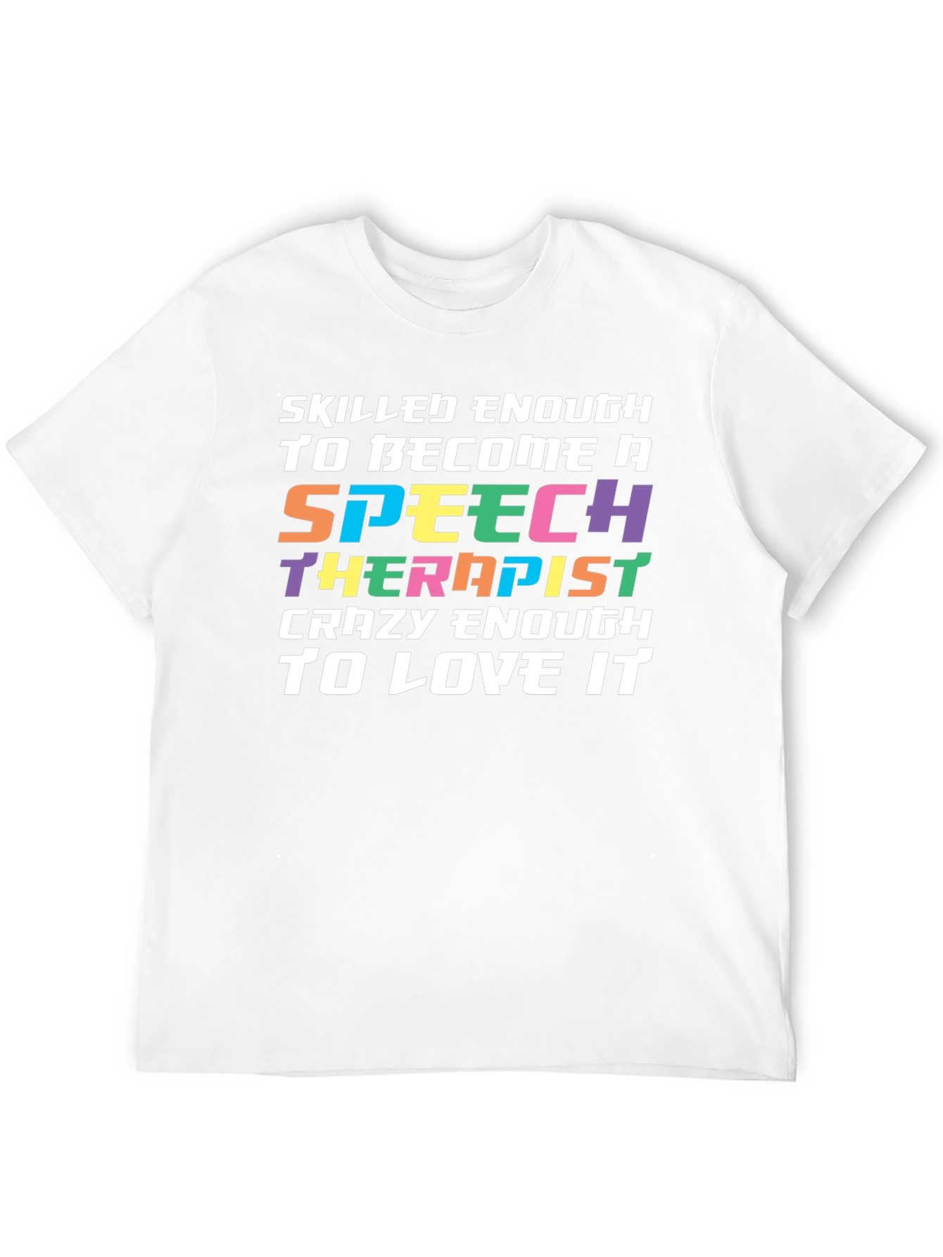 Black Speech Therapist Novelty Graphic T-Shirt view 12