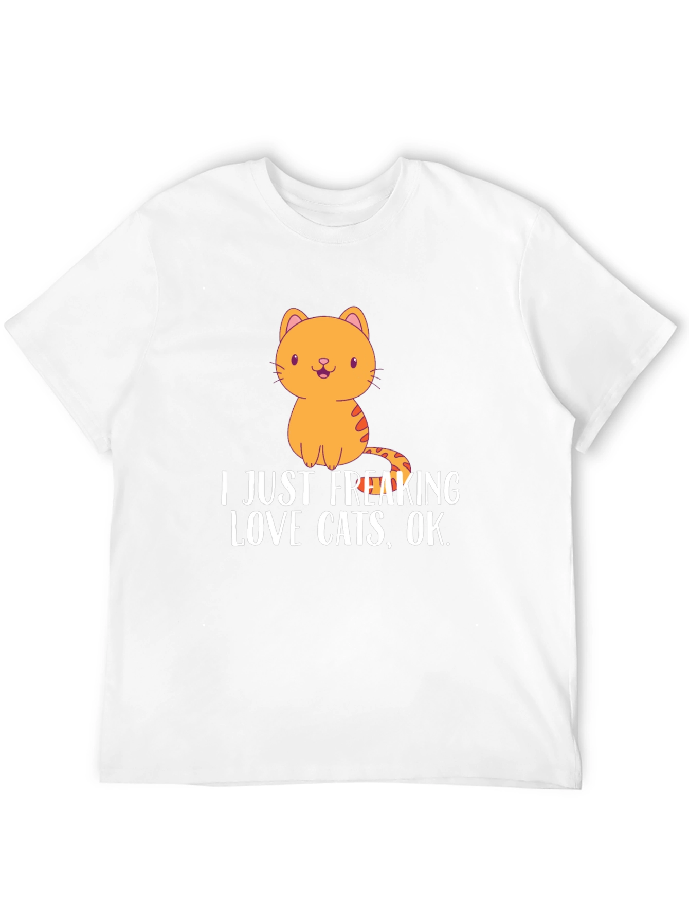 Black I Just Freaking Love Cats T-Shirt view 12