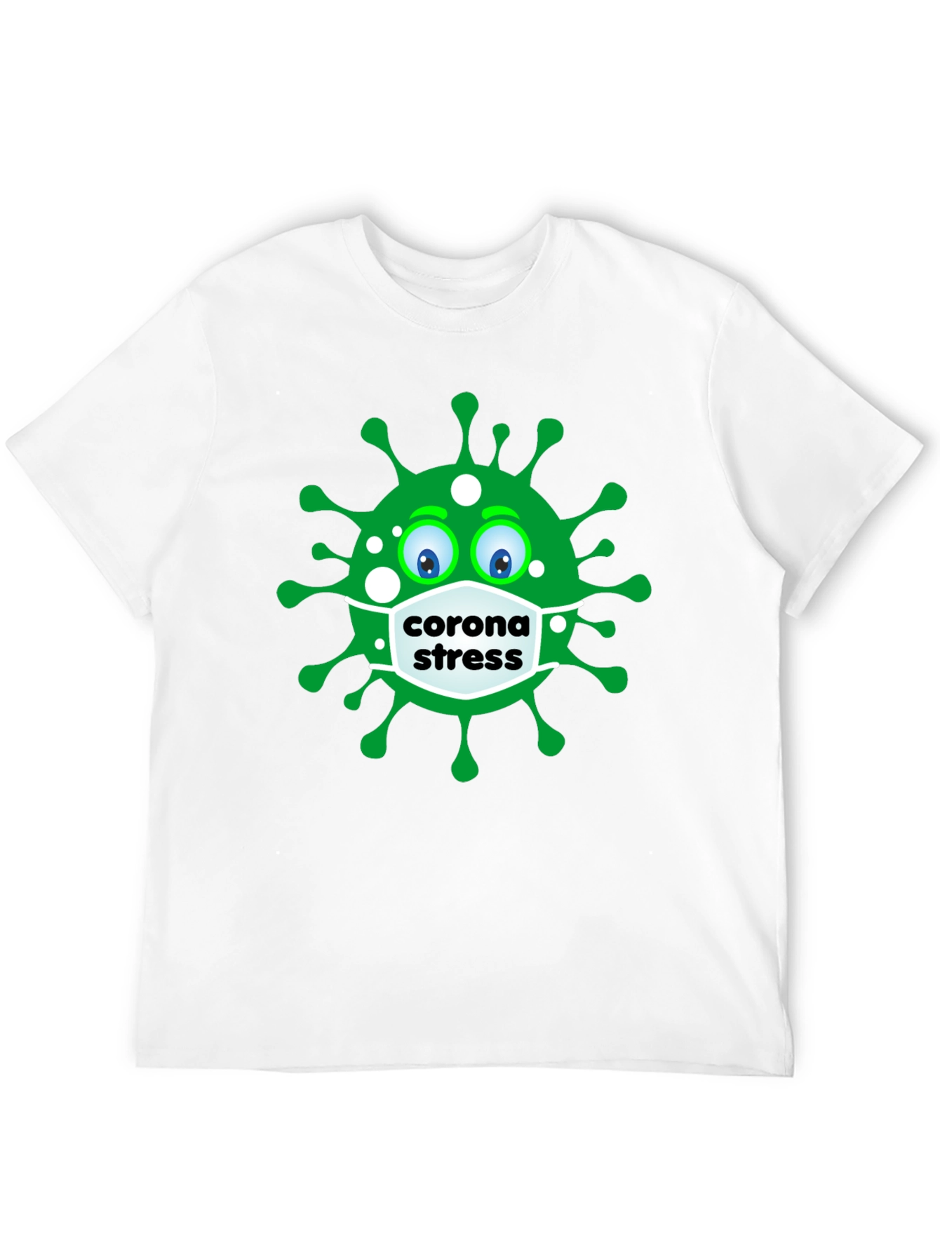 Black Corona Stress T-Shirt - Funny Pandemic Tee view 12