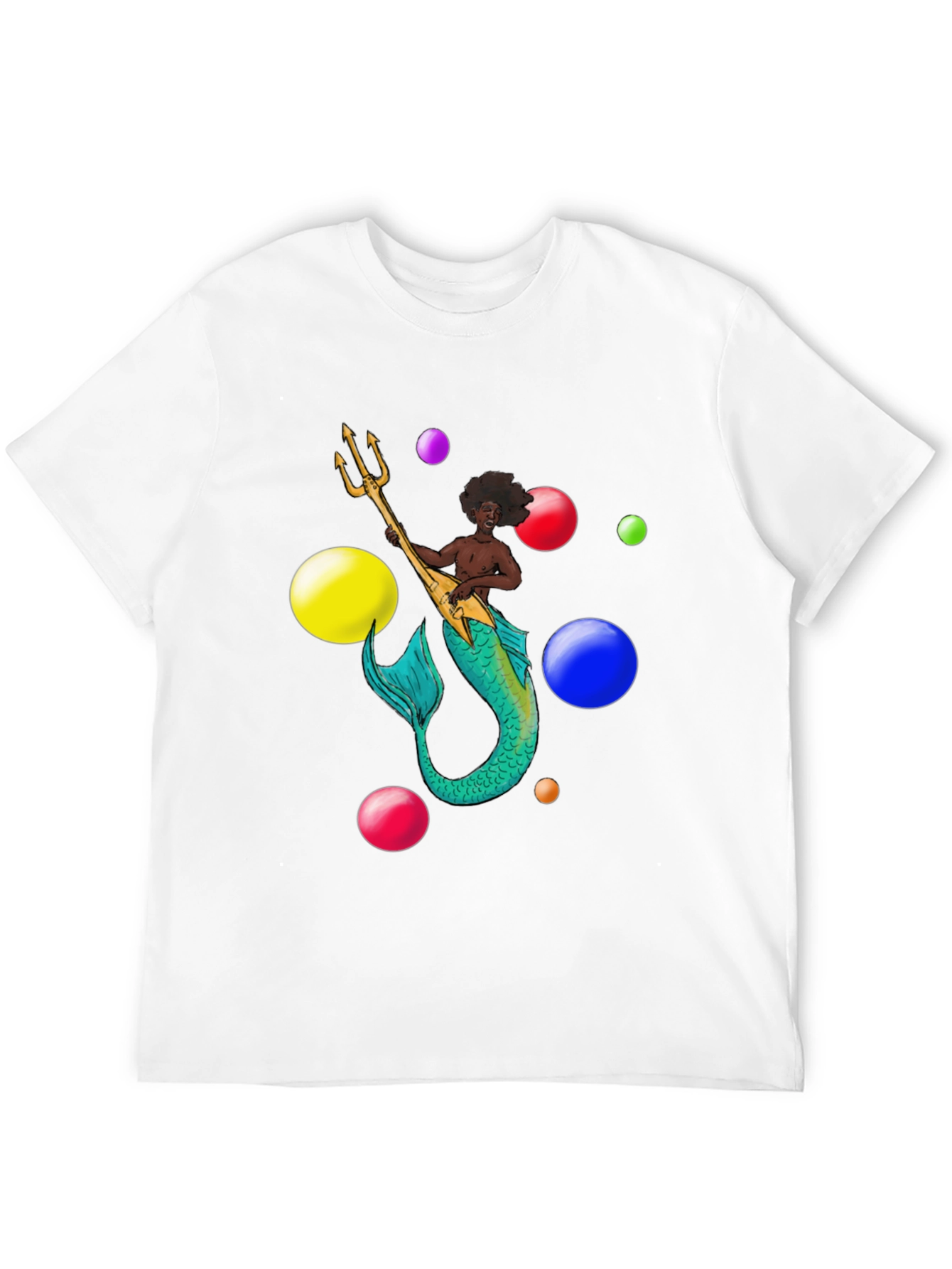 Black Mermaid Musician Graphic T-Shirt view 12