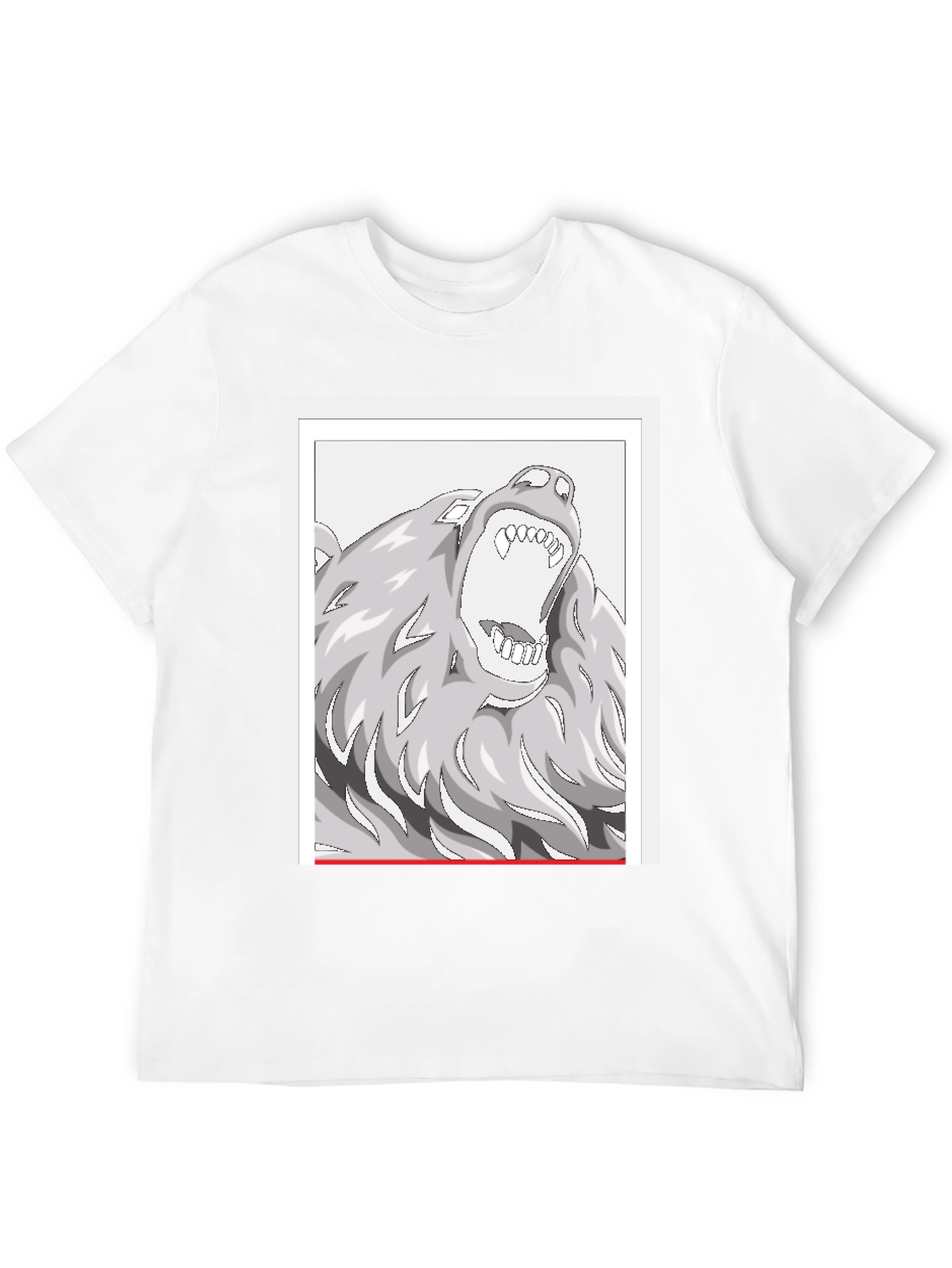 Black Wolf Graphic Tee - Black view 12